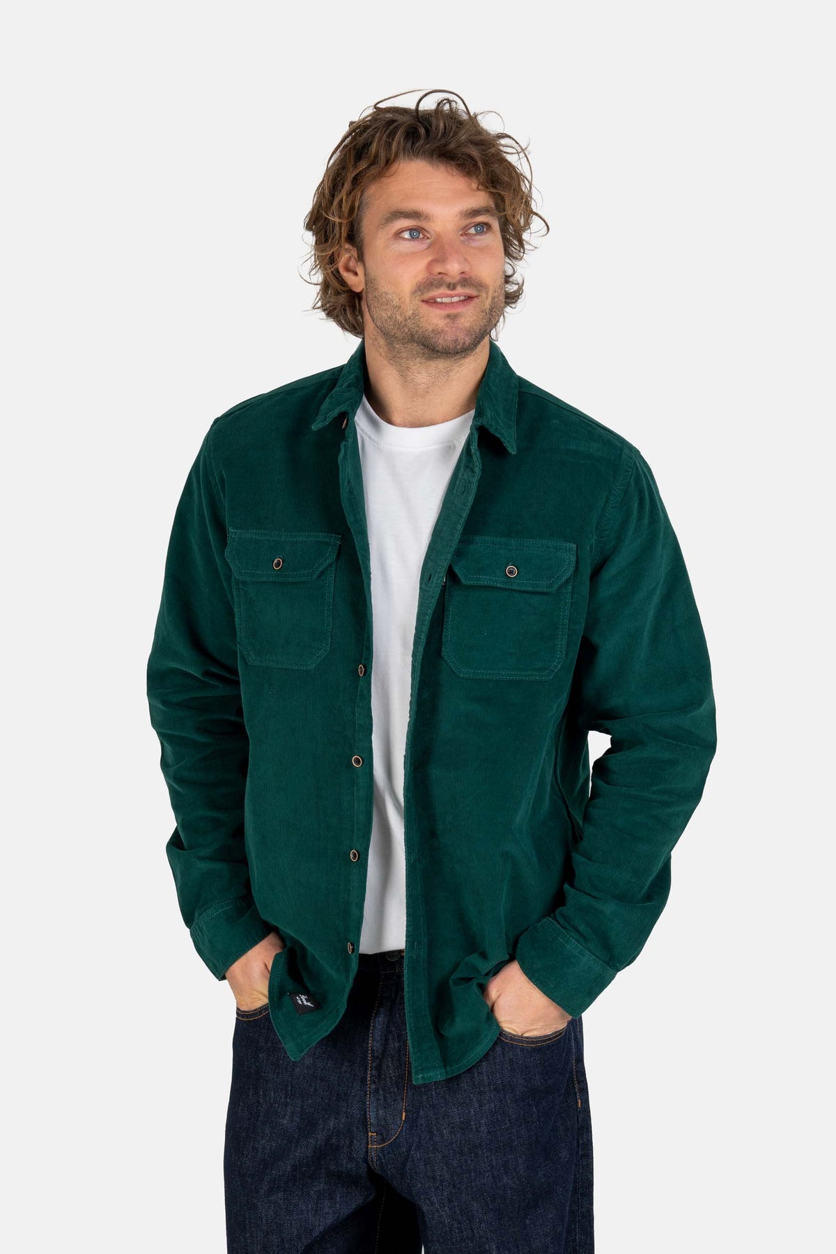 Dual Cord Shirt Forest Green