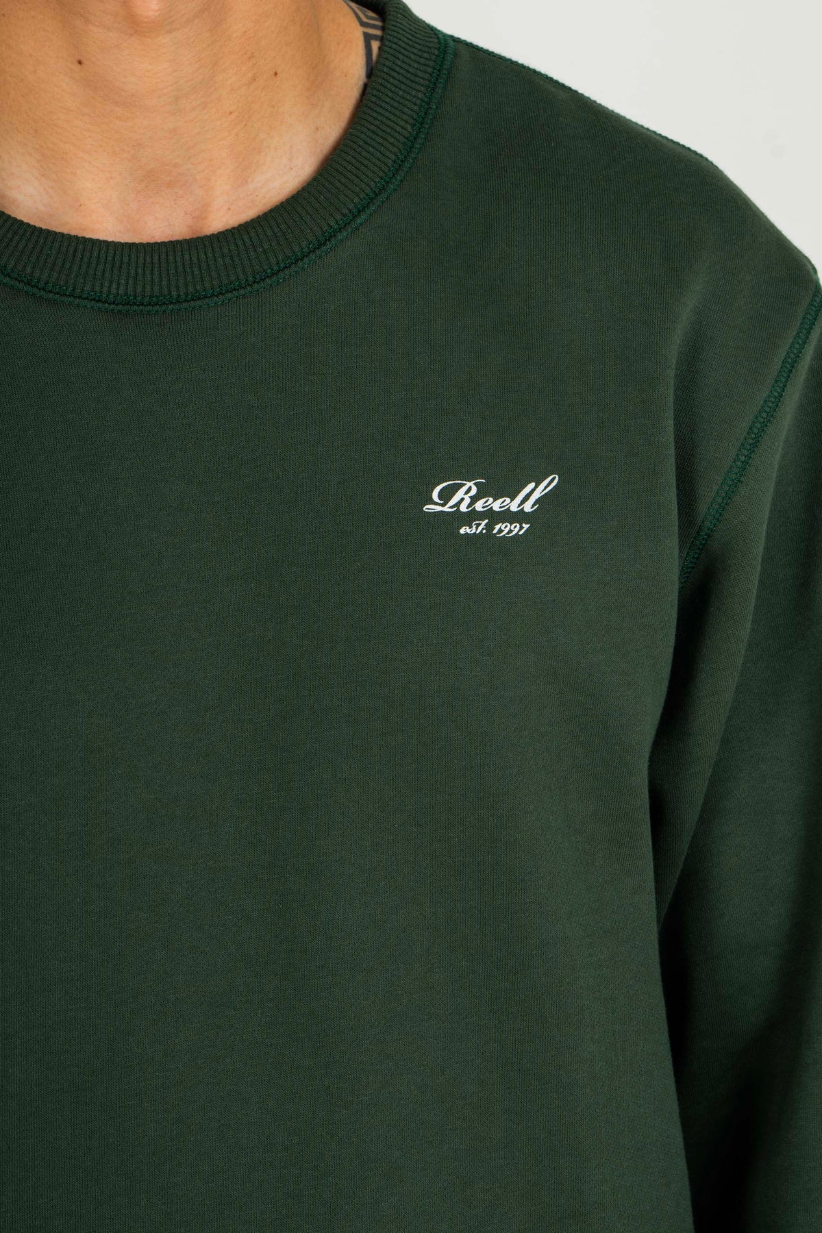 Staple Logo Crewneck Forest Green
