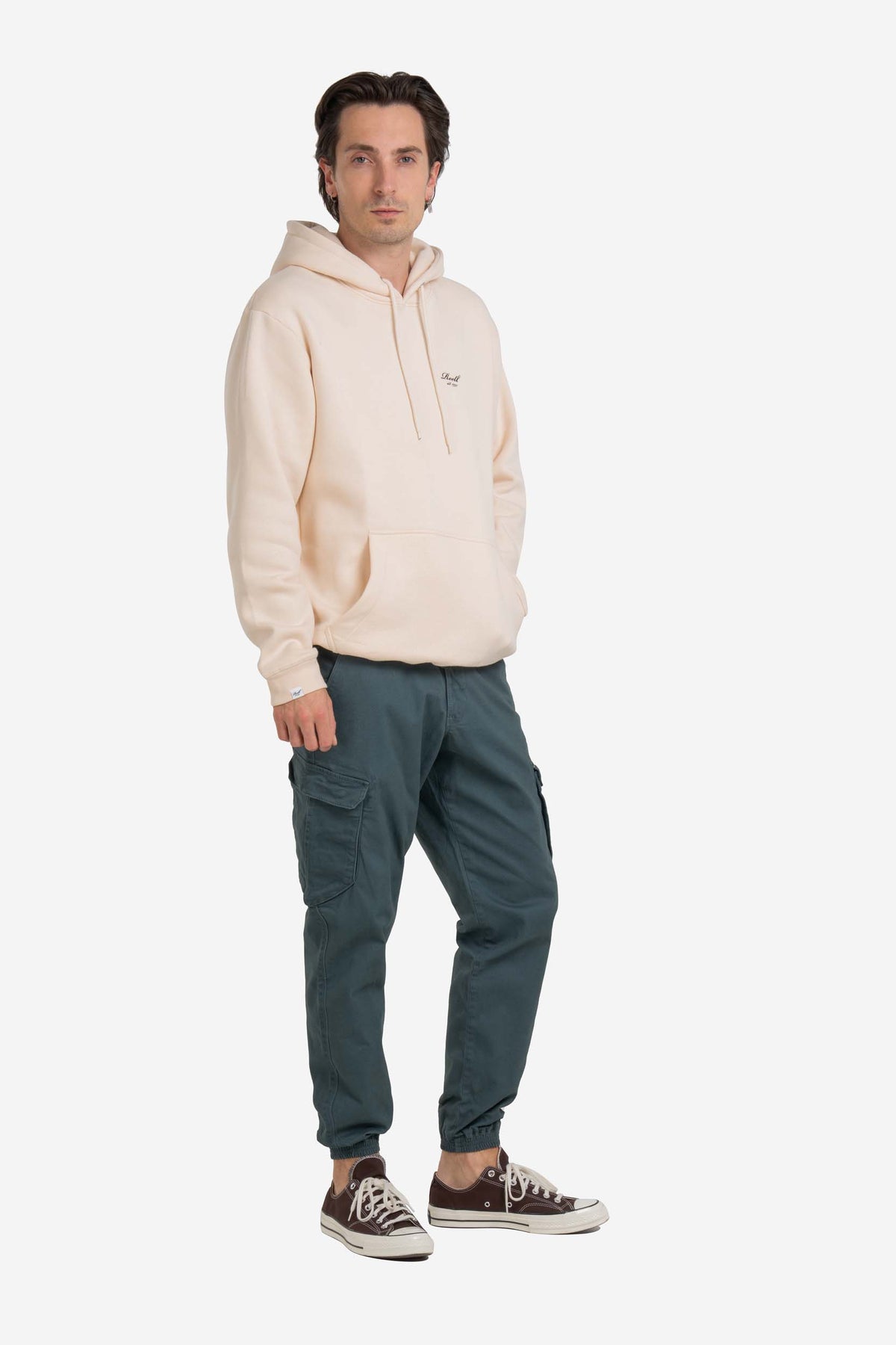 Staple Logo Hoodie Silver Peony