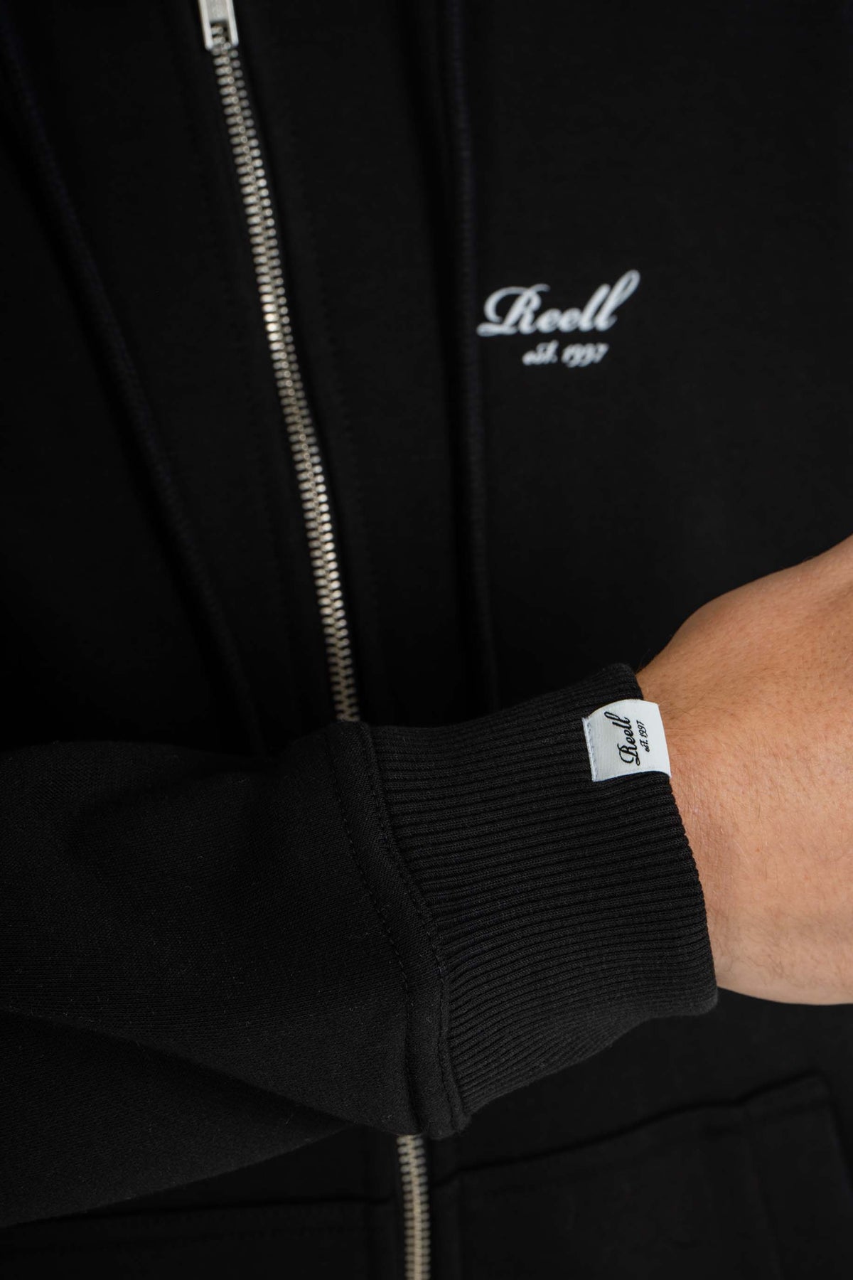 Staple Logo Zip Hoodie Deep Black