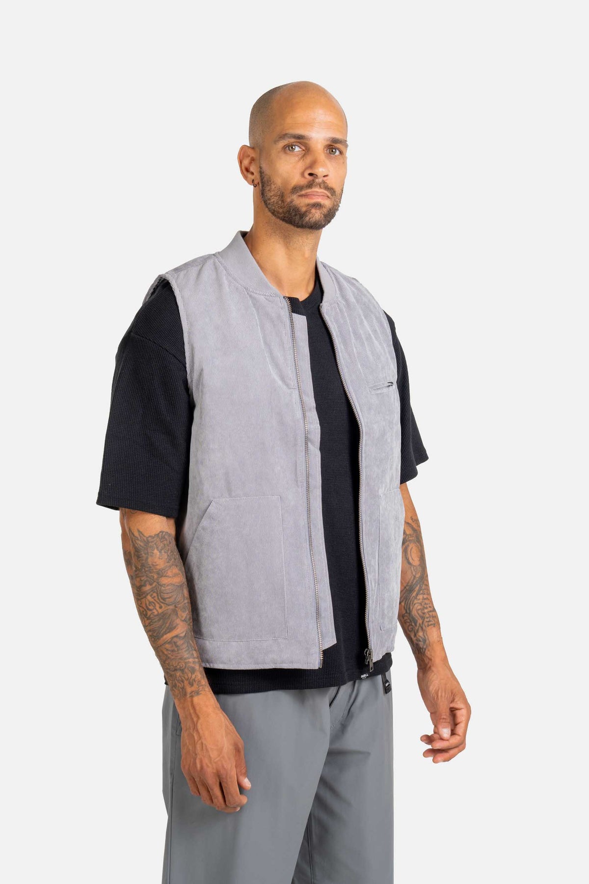 Carver Vest Stone Grey