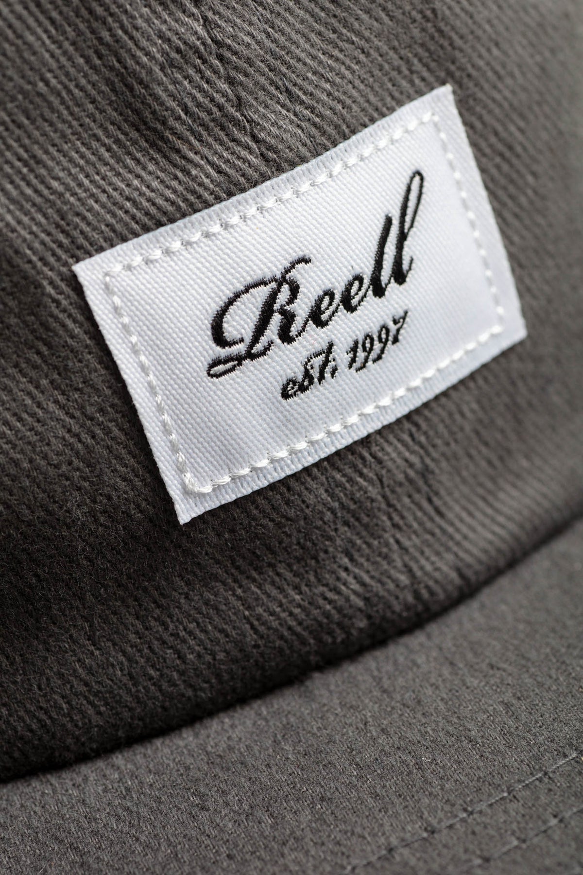 Flat 6-Panel Cap Charcoal