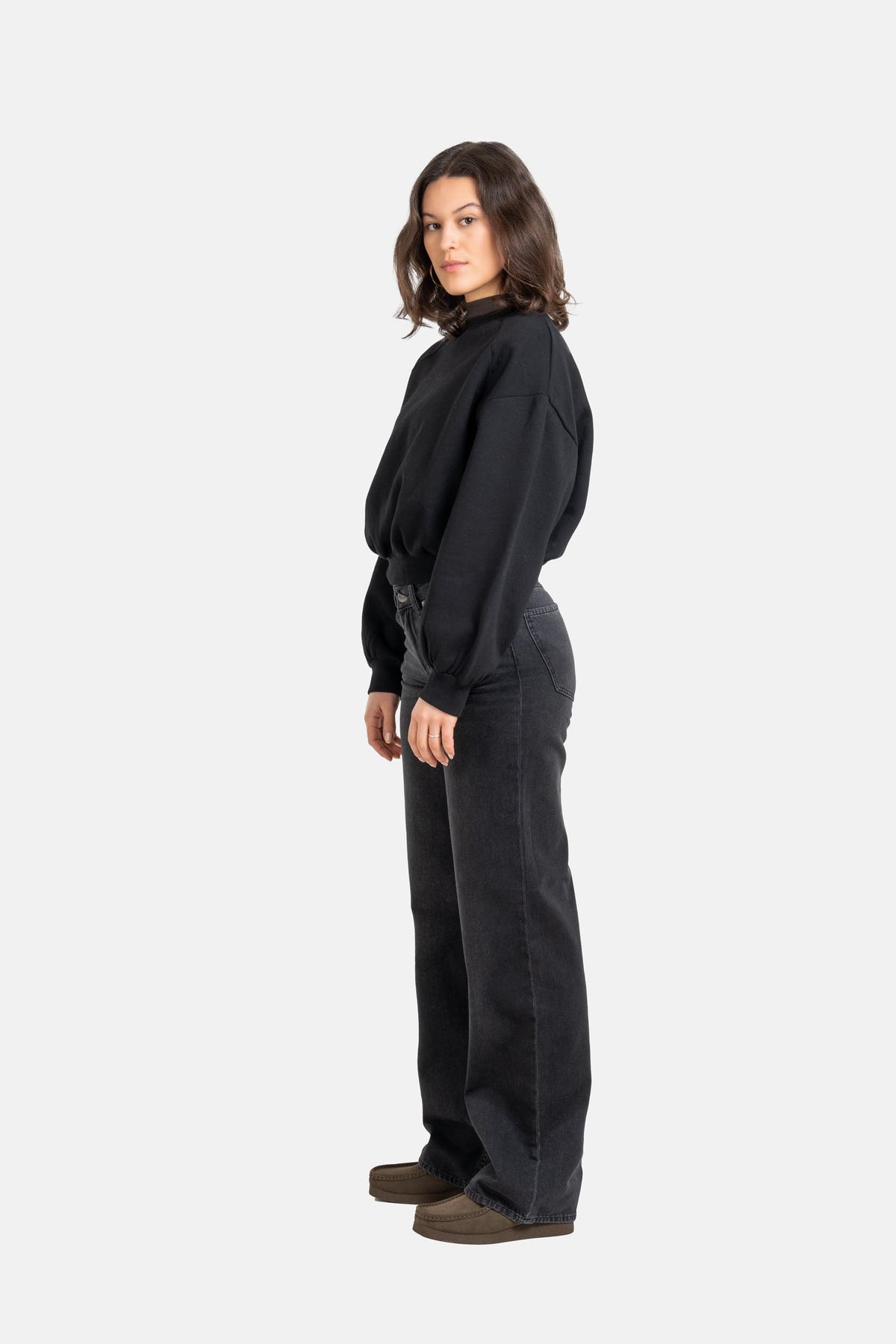 Women Holly Jeans Dark Grey Stone
