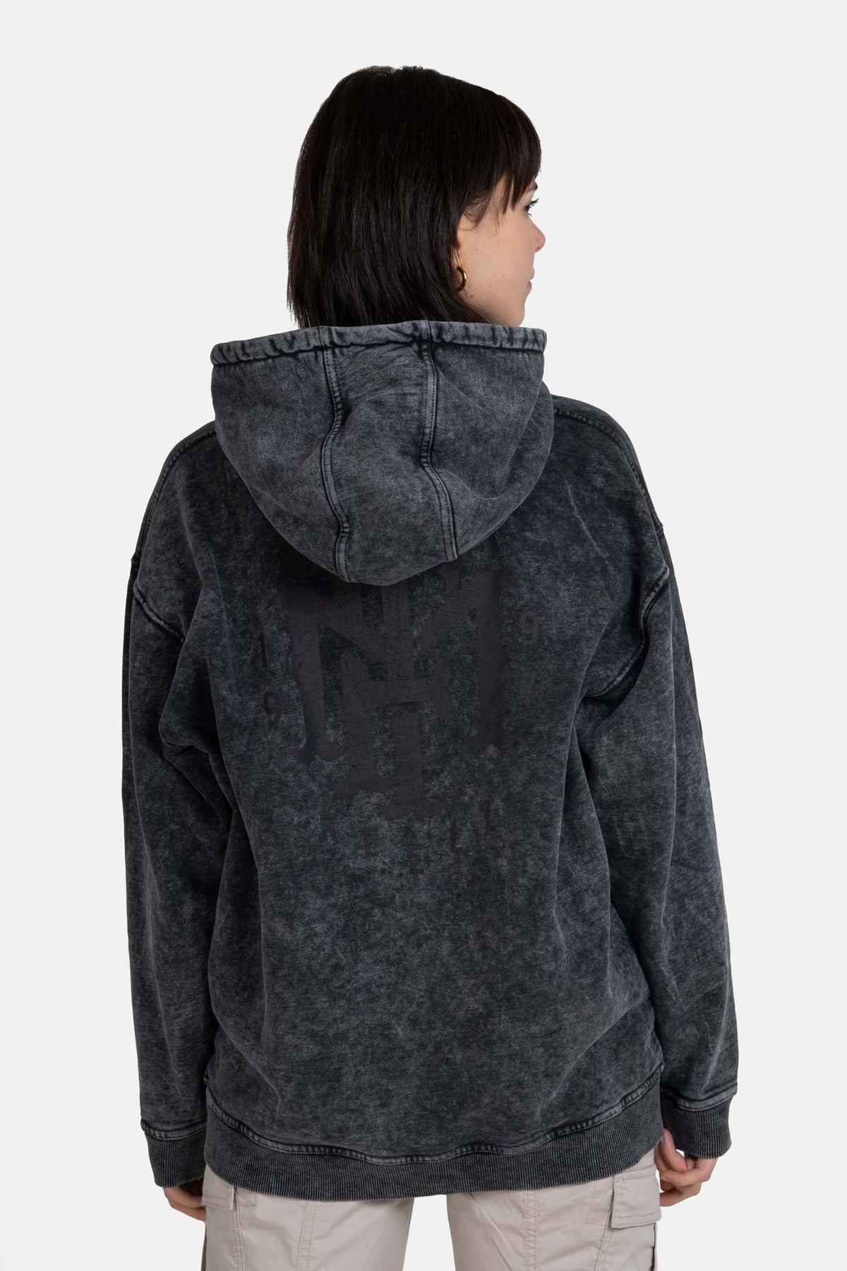 Women Nava Hoodie Deep Black Acid