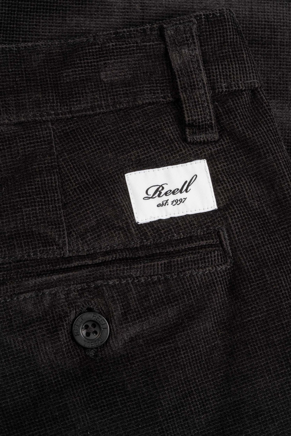 Regular Flex Chino Deep Black Square Cord