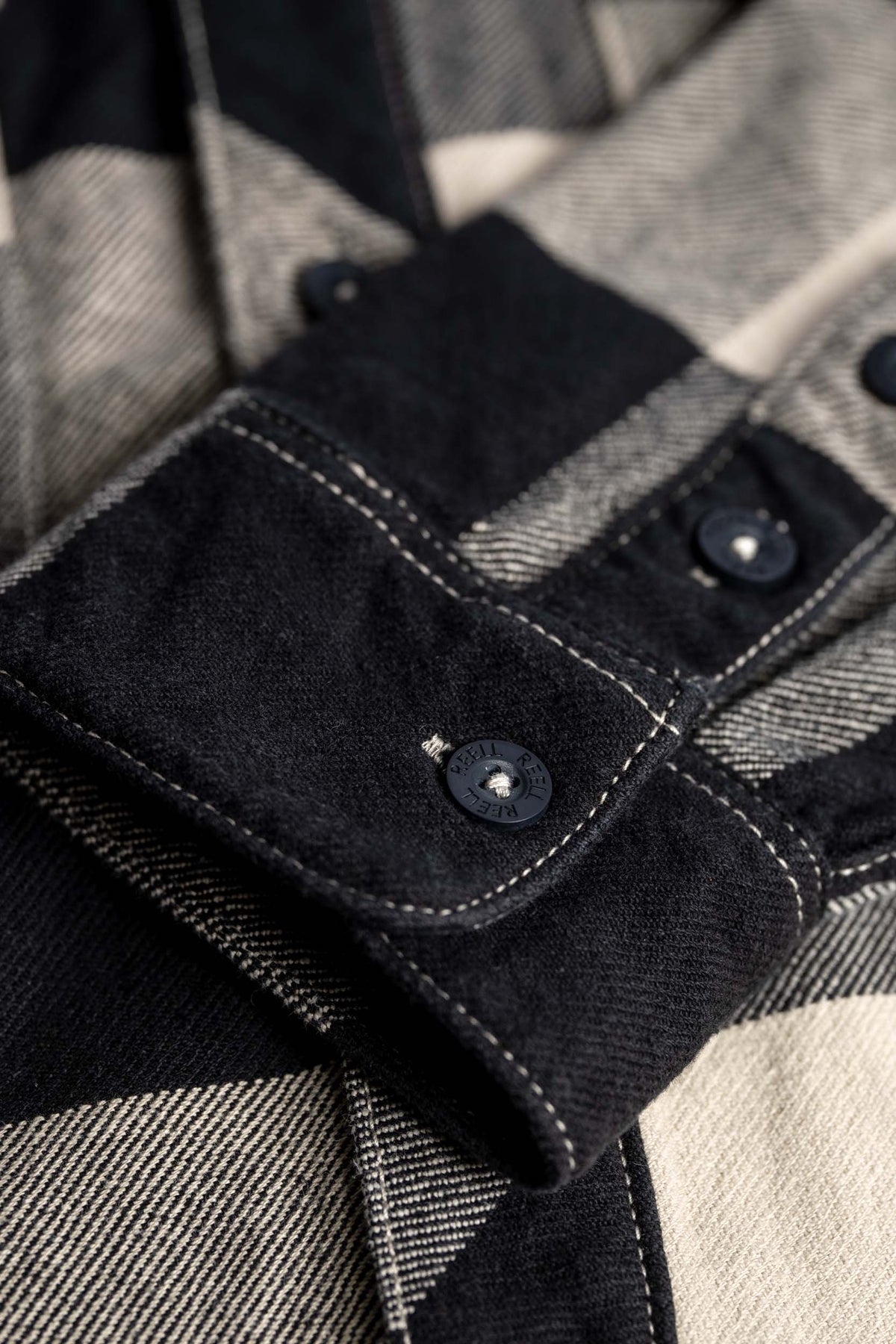 Freeman Shirt Check Deep Black/Oatmeal