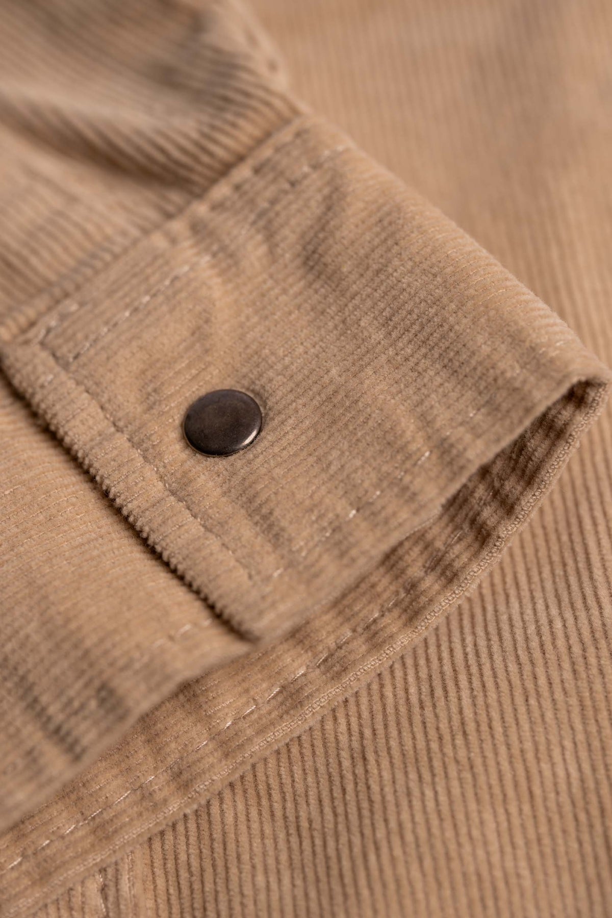 Western Cord Shirt Cashew Sand