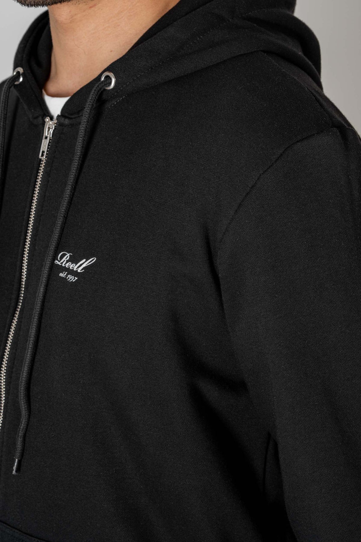 Staple Terry Zip Hoodie Deep Black