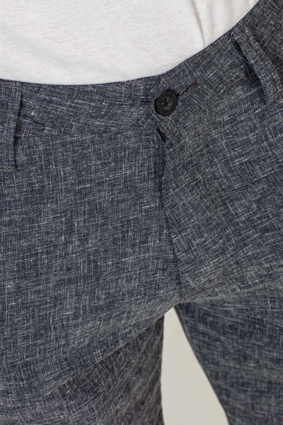 Flex Grip Chino Short Navy Linen