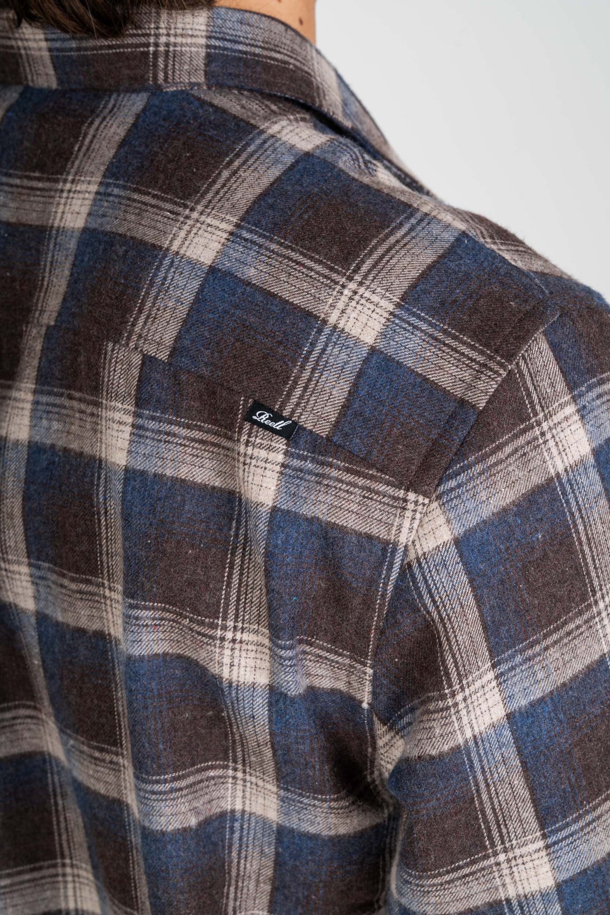 Alvar Check Shirt Blue/White/Brown