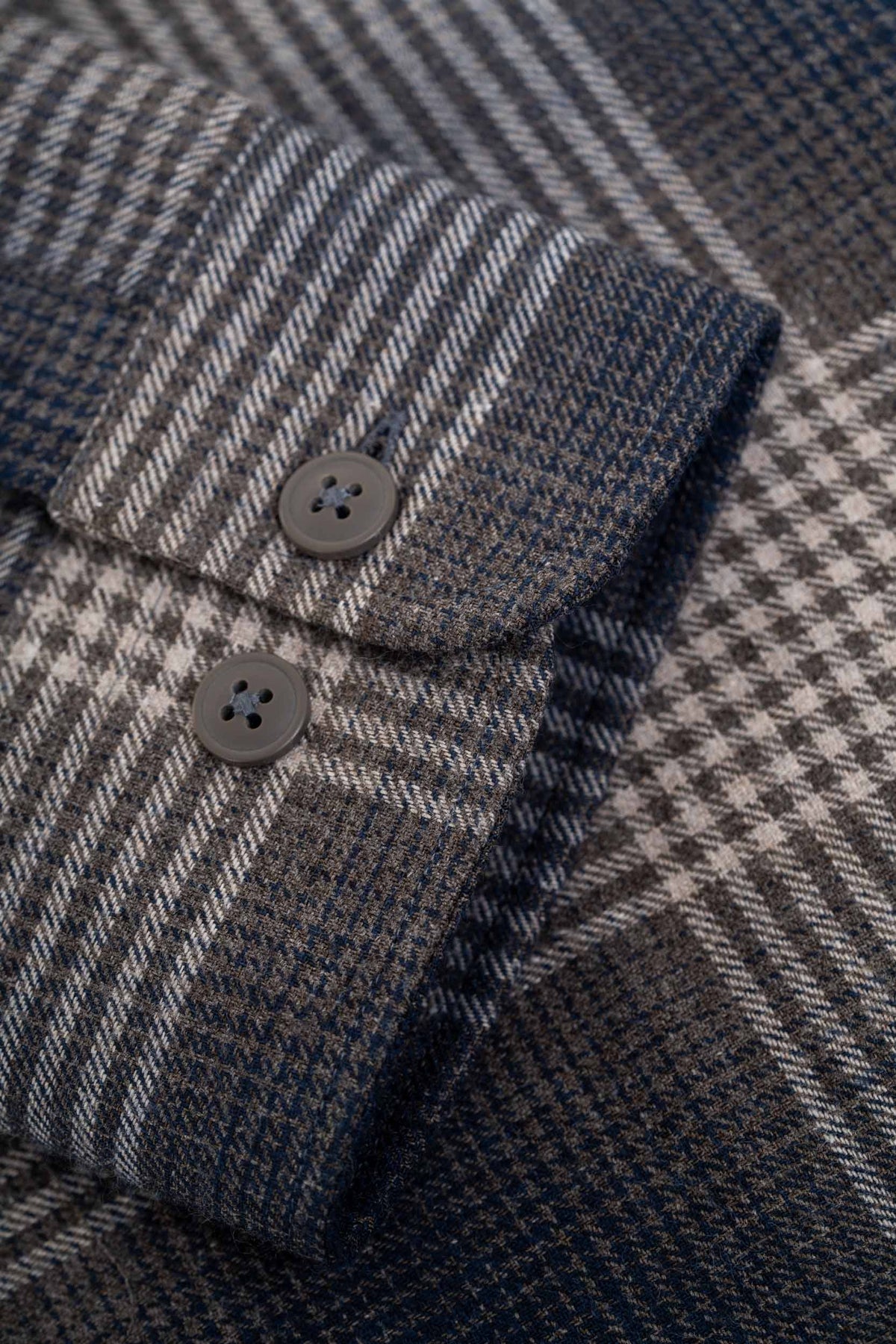 Alvar Check Shirt Brown/Navy/Grey
