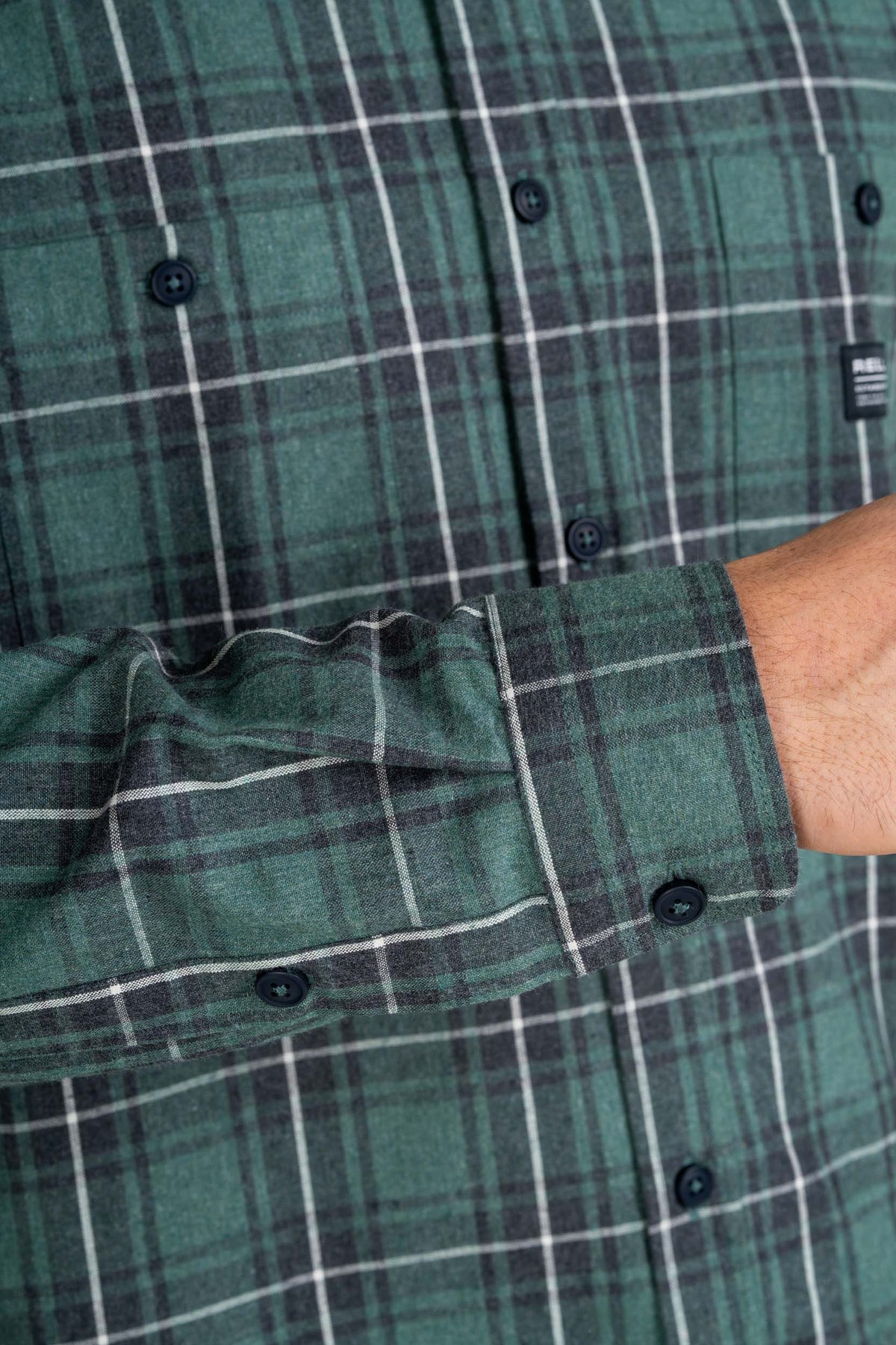 Alvar Check Shirt Green/Black/White