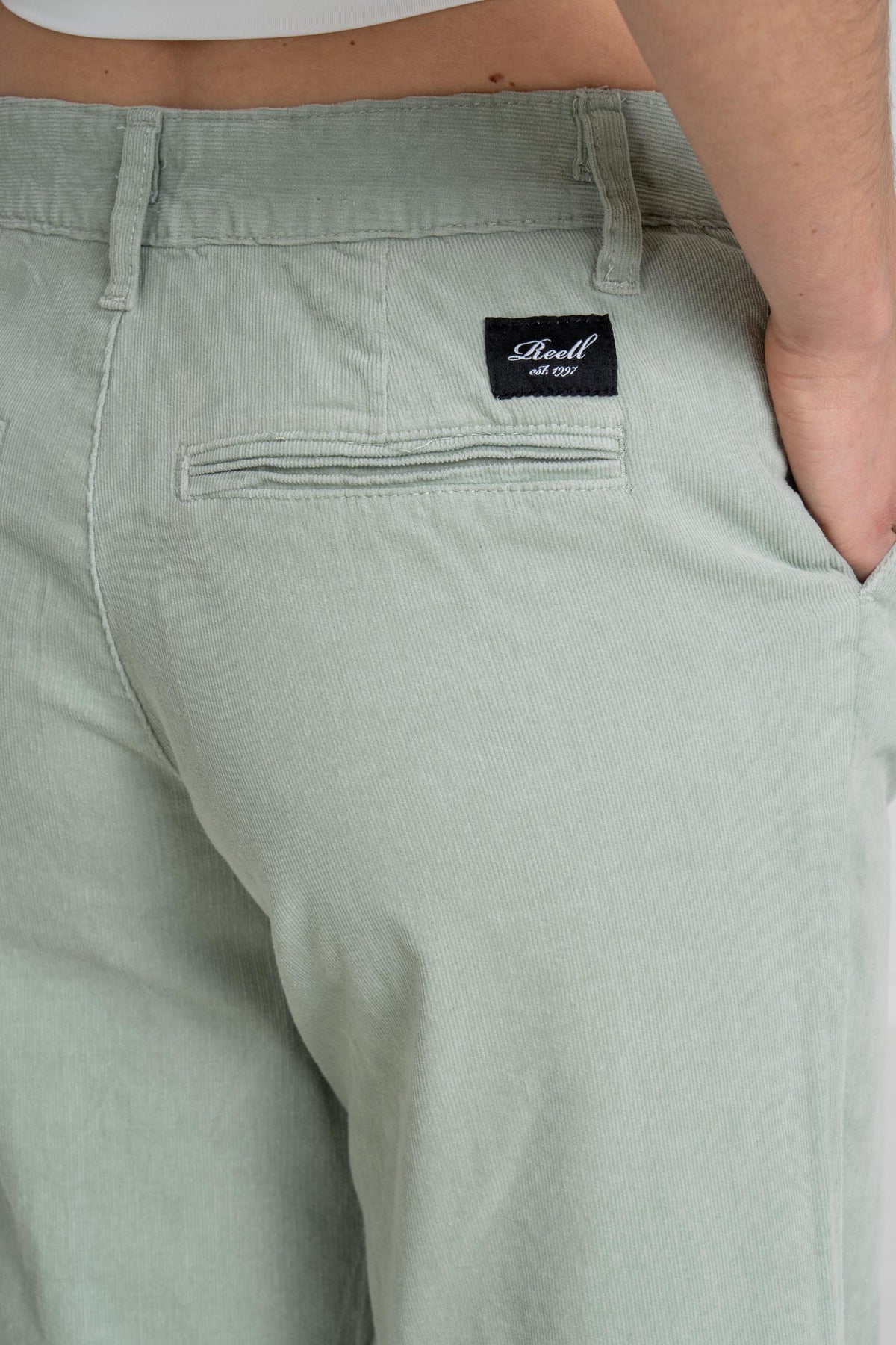 Women Kim Pant BC Baby Cord Aqua Grey (Grey Mint)