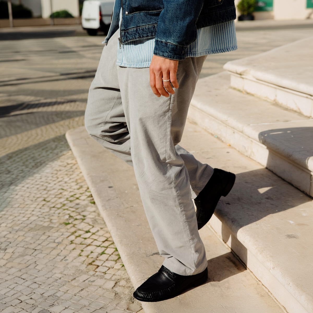 Reflex Loose Chino Grey Square Cord