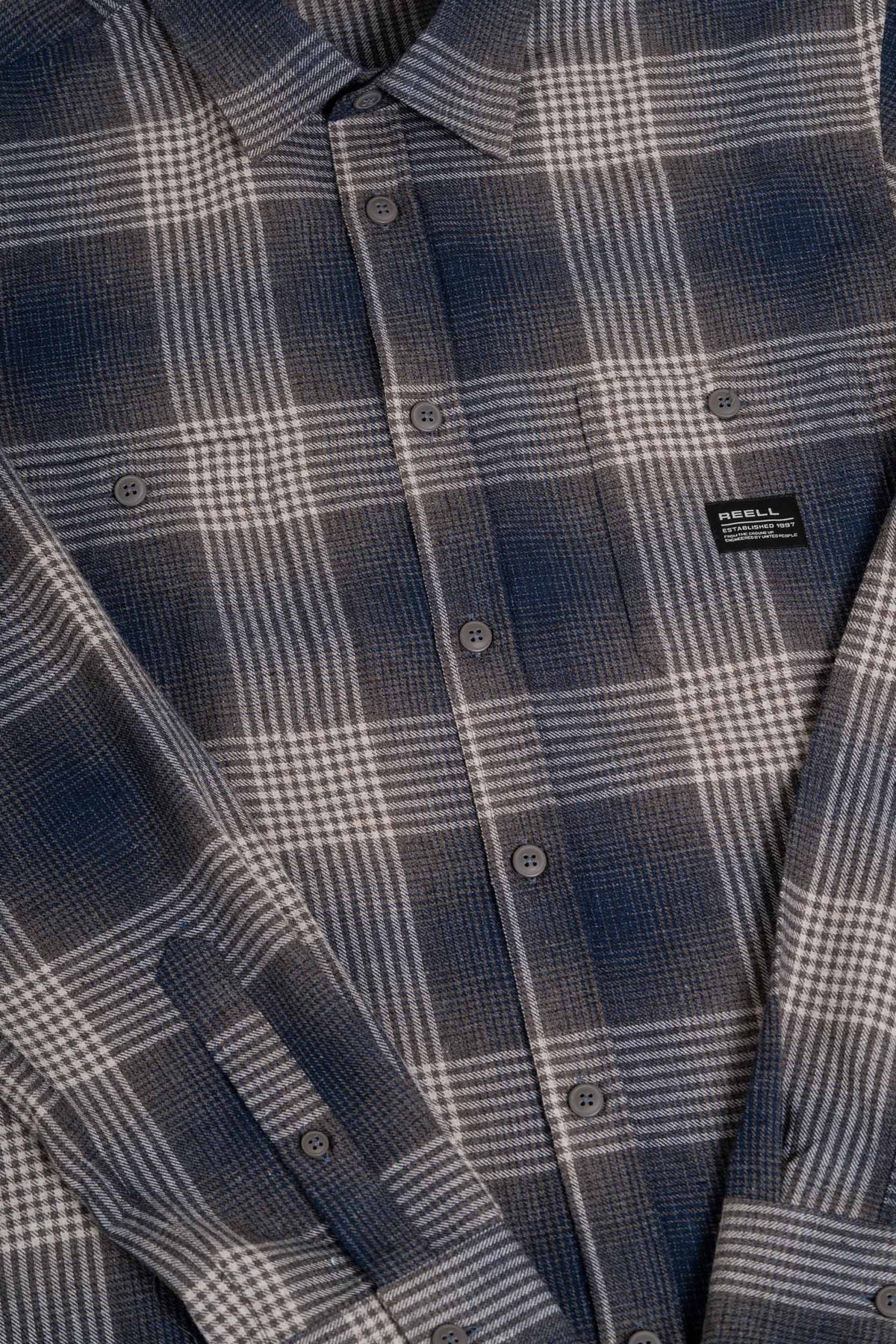 Alvar Check Shirt Brown/Navy/Grey