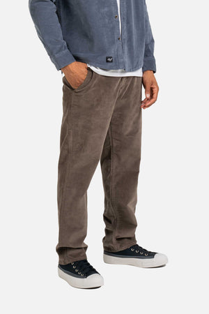Regular Flex Chino Flanel Cord Olive Brown