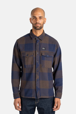 Freeman Shirt Check Brown/Navy