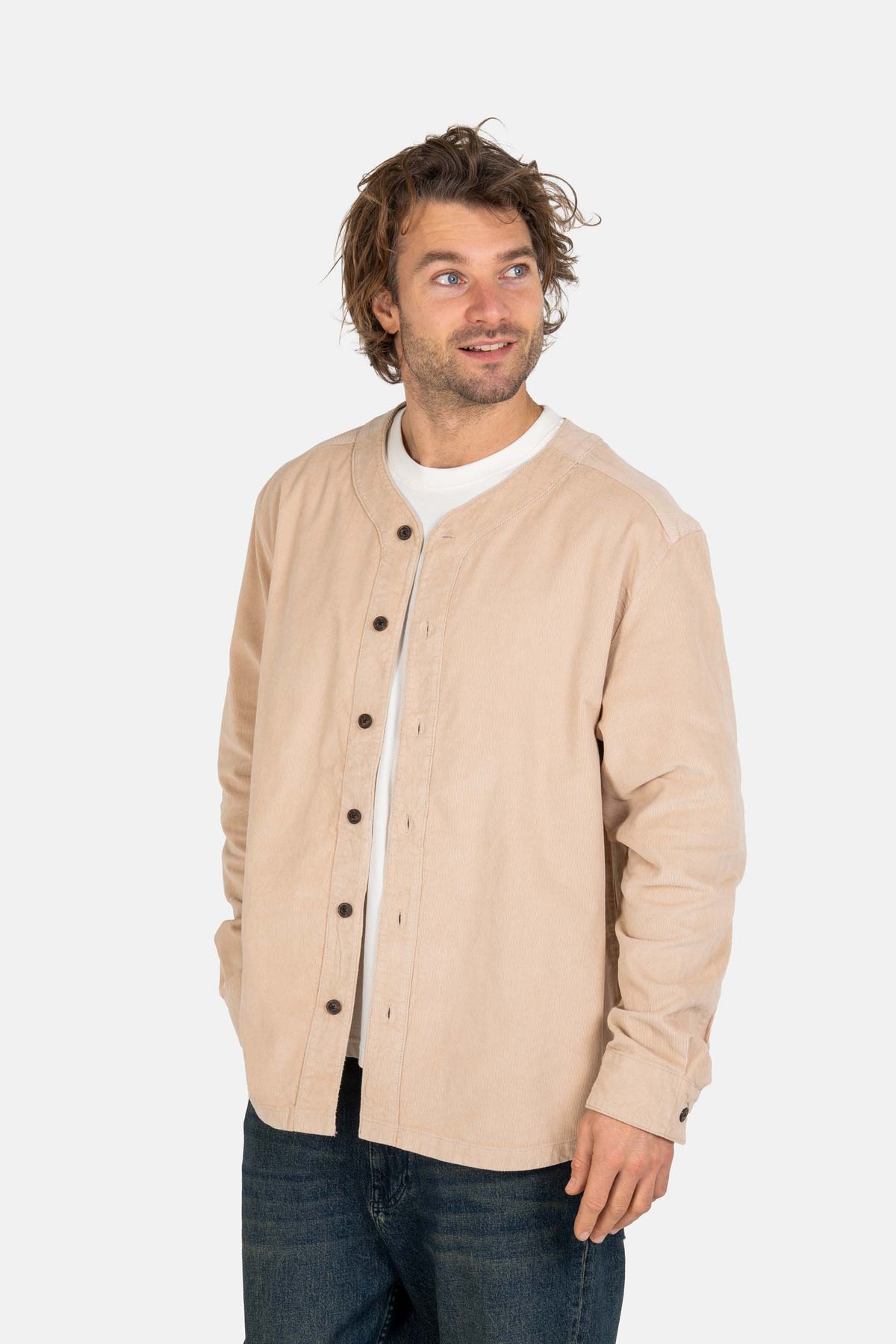 Pitcher Shirt Cashew Sand