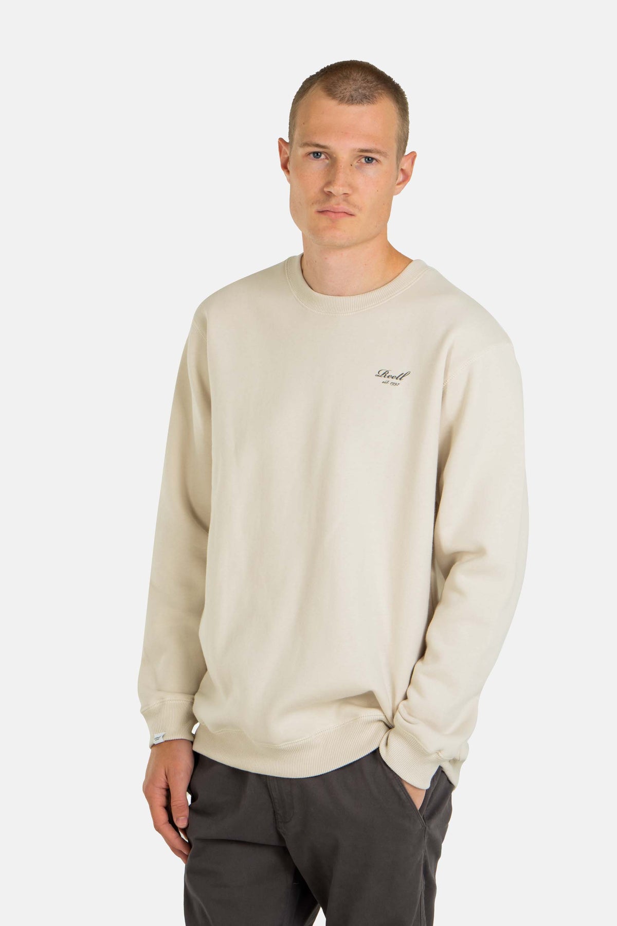 Staple Logo Crewneck Dirty White