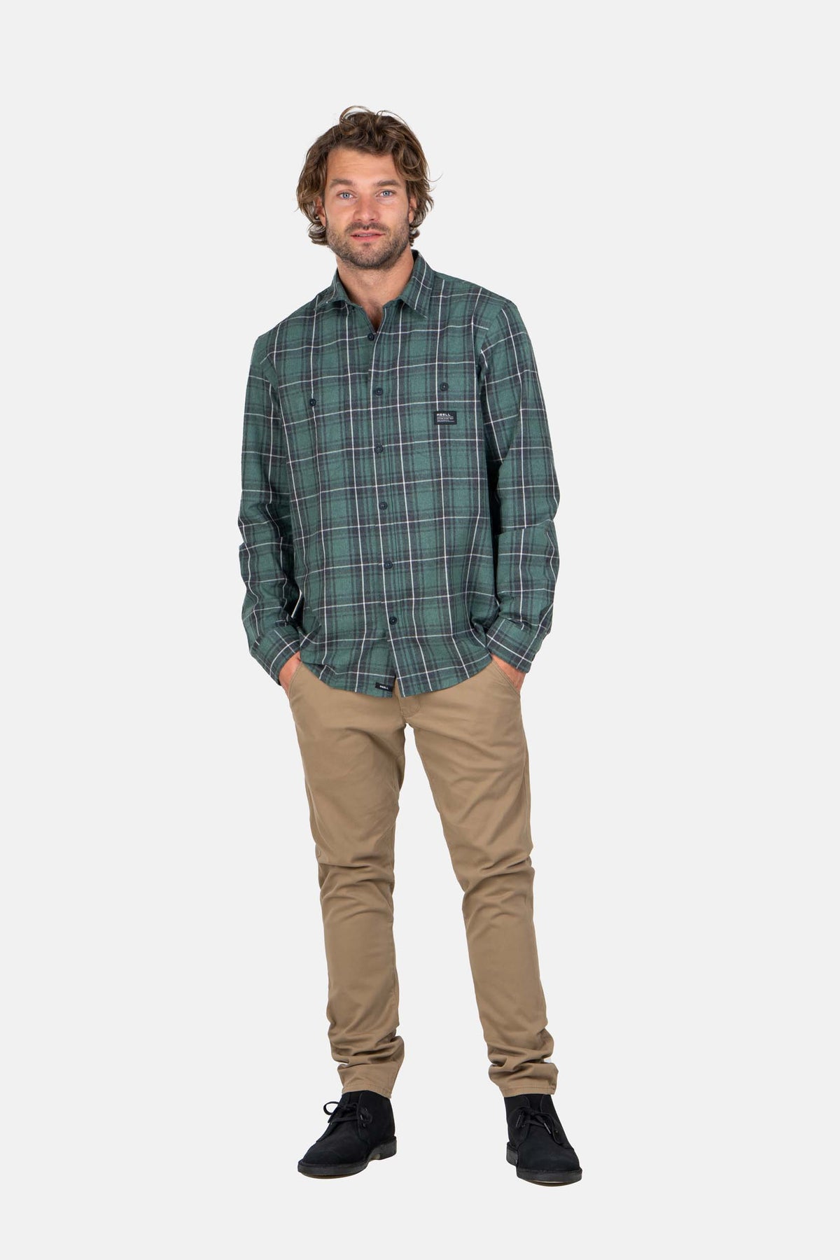 Flex Tapered Chino Dark Sand