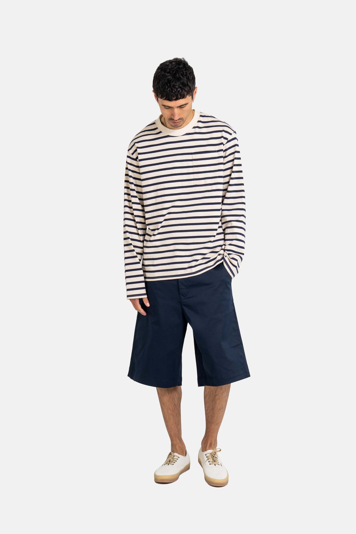 Loose Flex Chino Short PC Navy