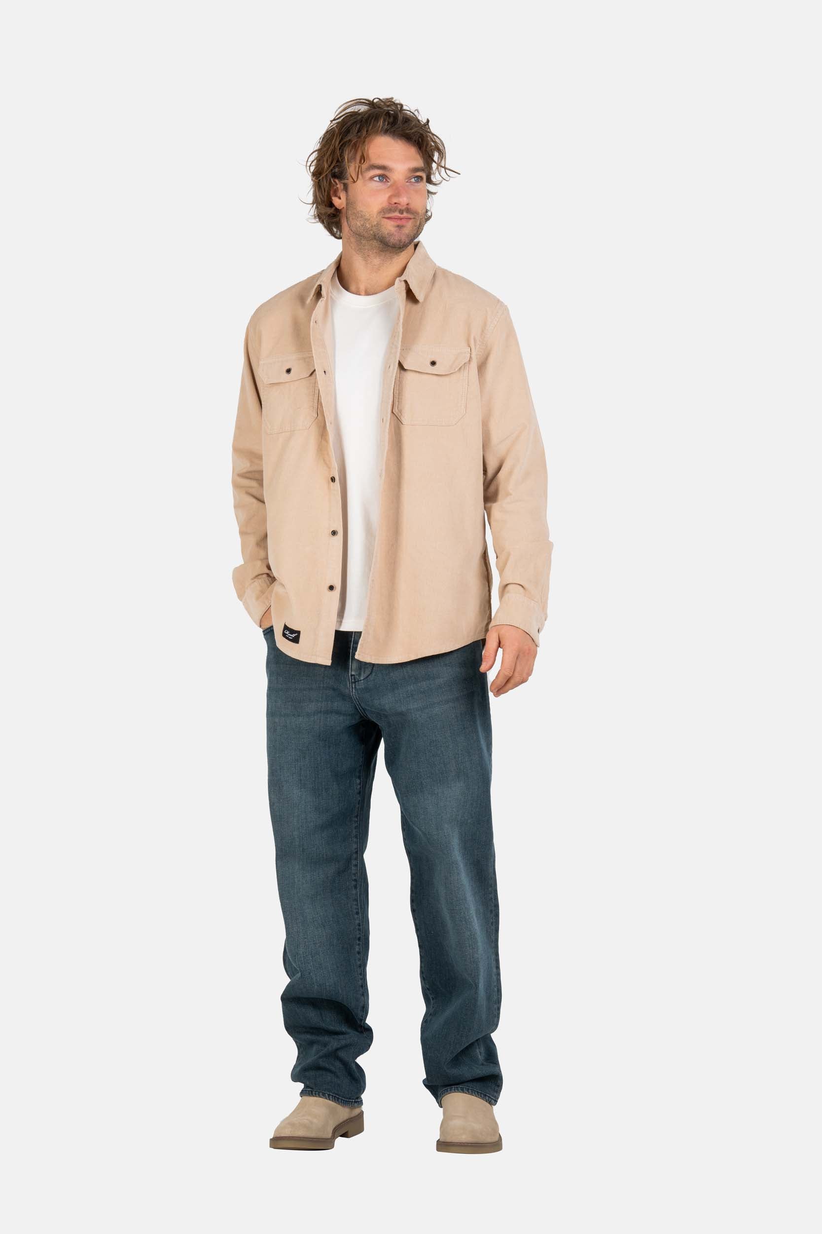 Dual Cord Shirt Cashew Sand