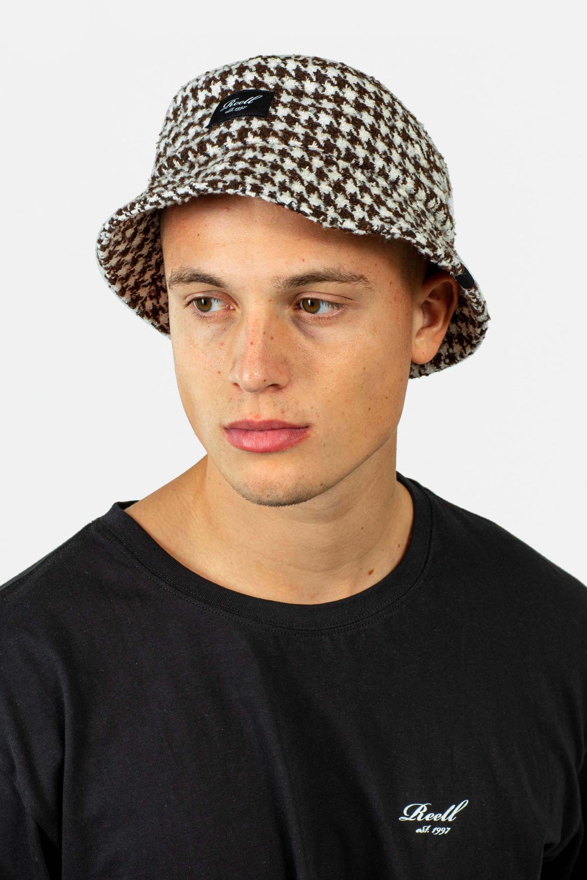 Bucket Hat Brown / White