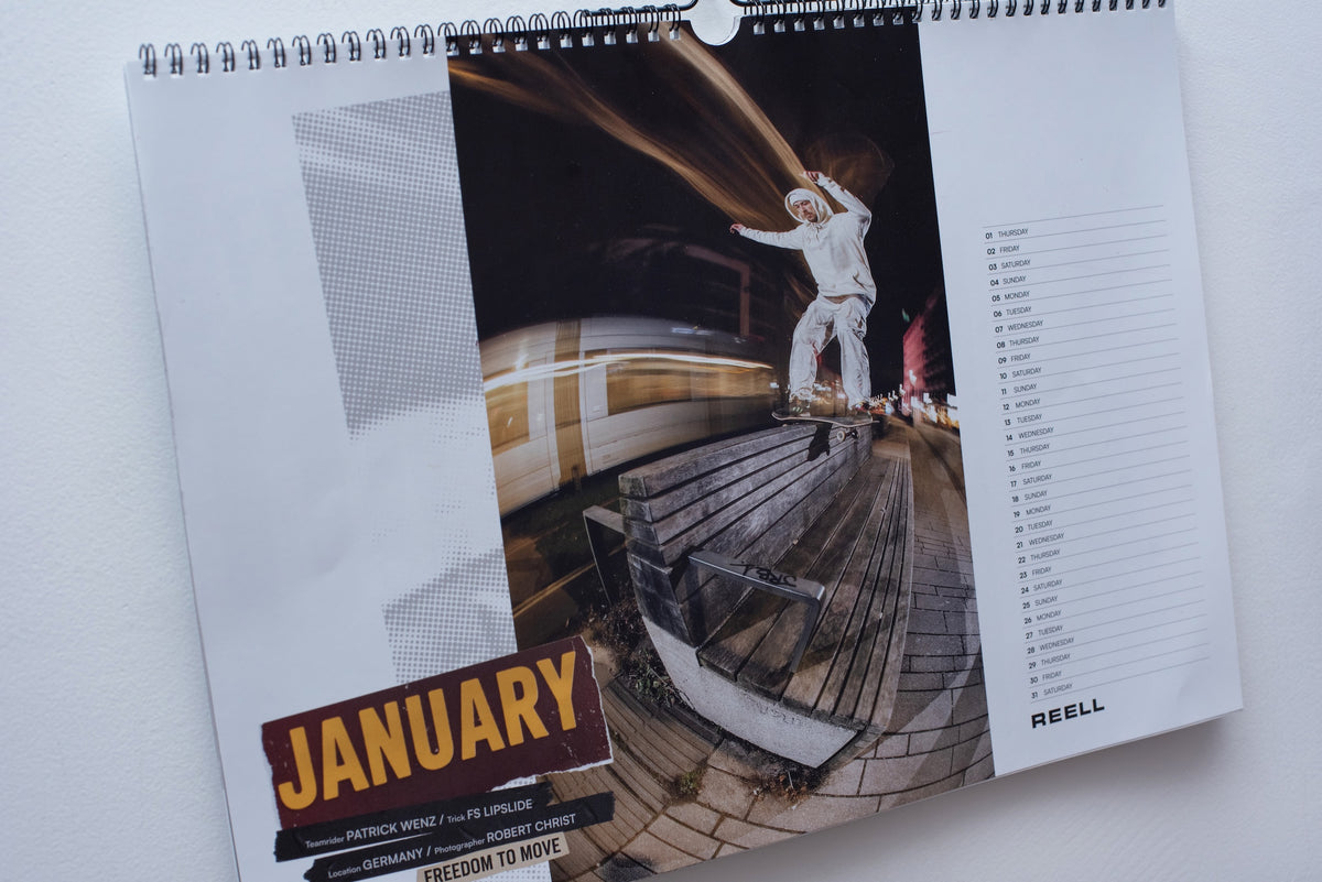 Reell Skate Calendar 2026