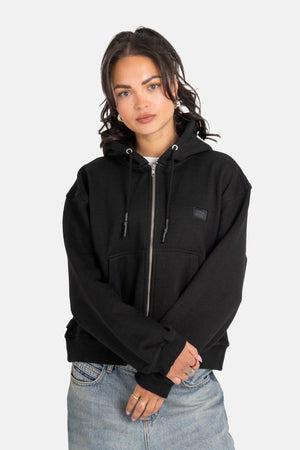 Women Zip Hoodie Black