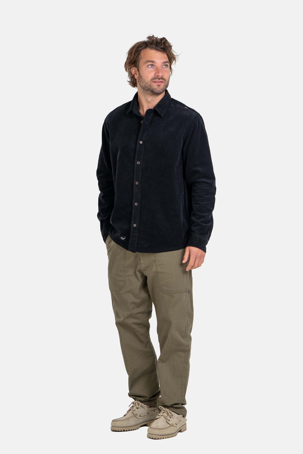 Parker Pant Olive Herringbone Twill
