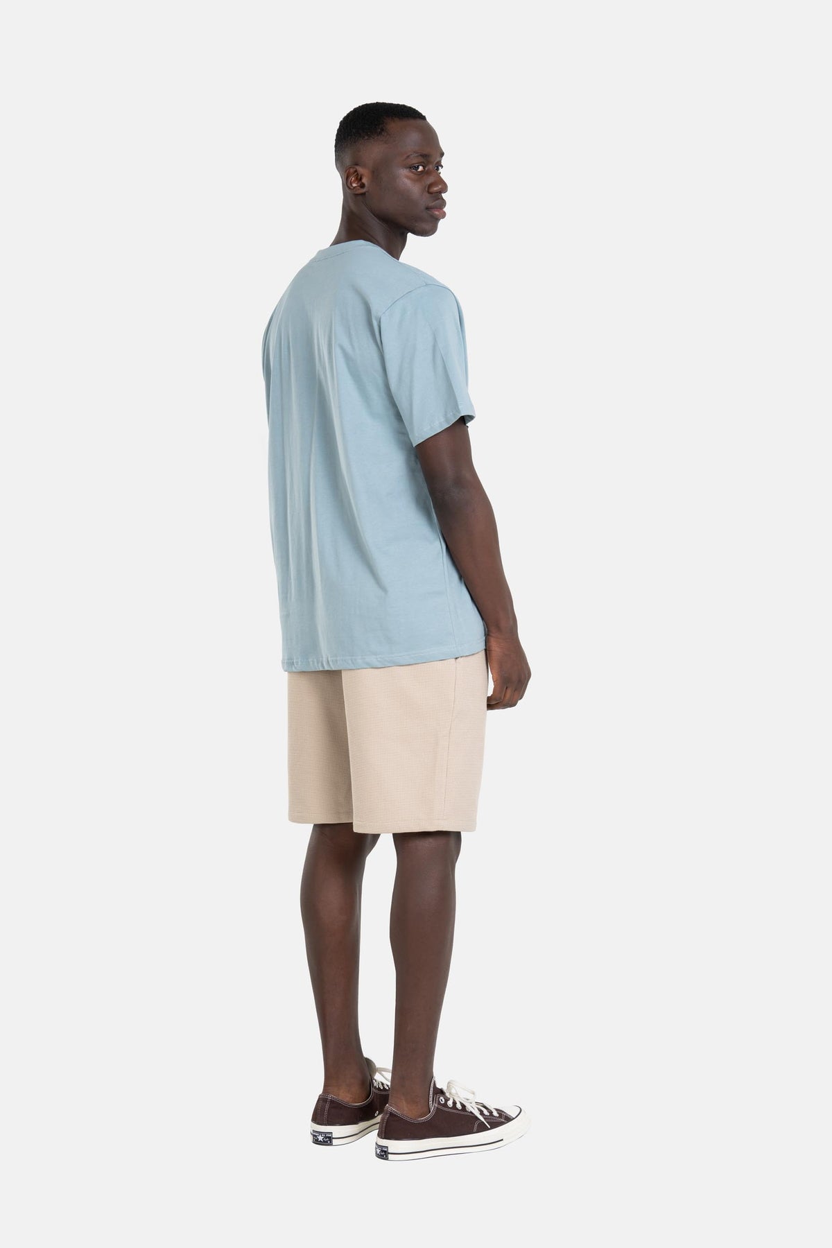 Staple Logo T-Shirt Blue Map