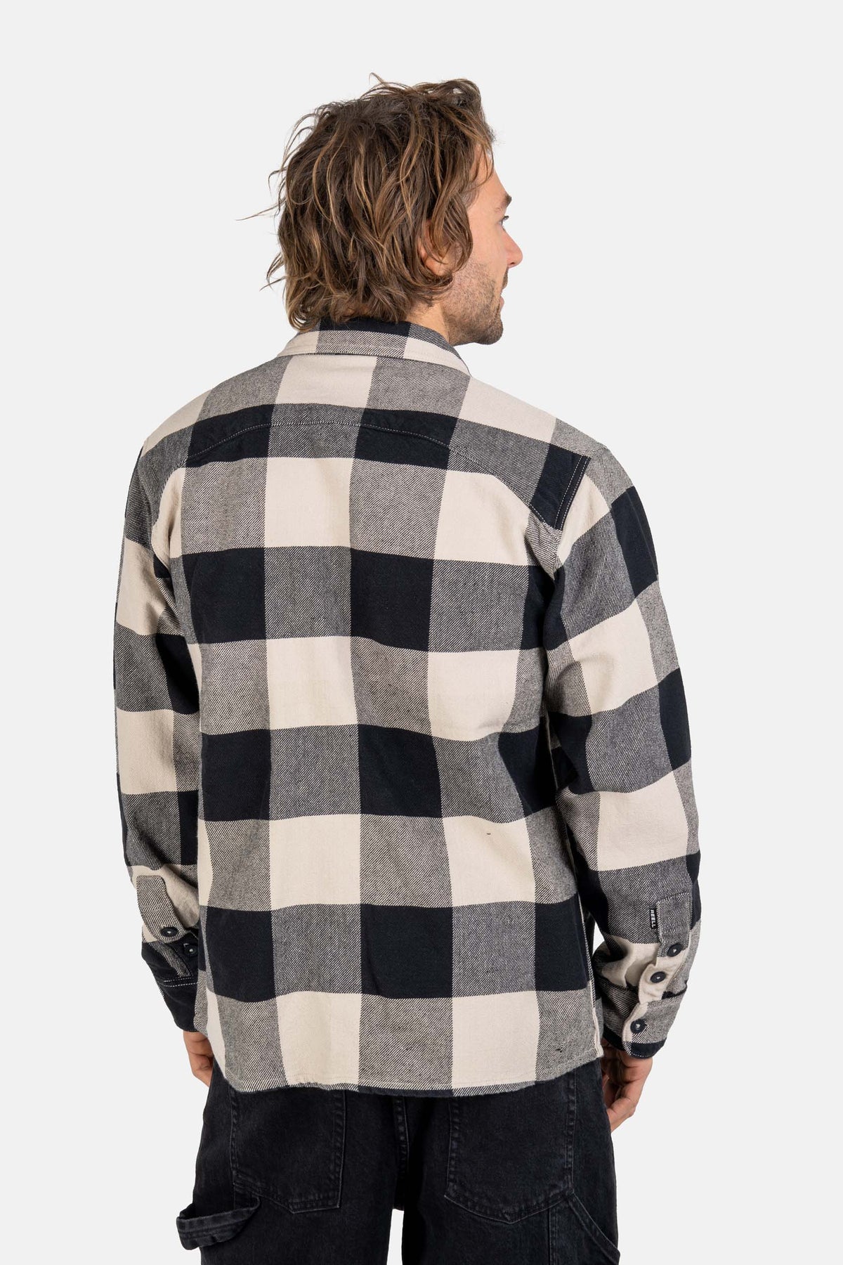 Freeman Shirt Check Deep Black/Oatmeal