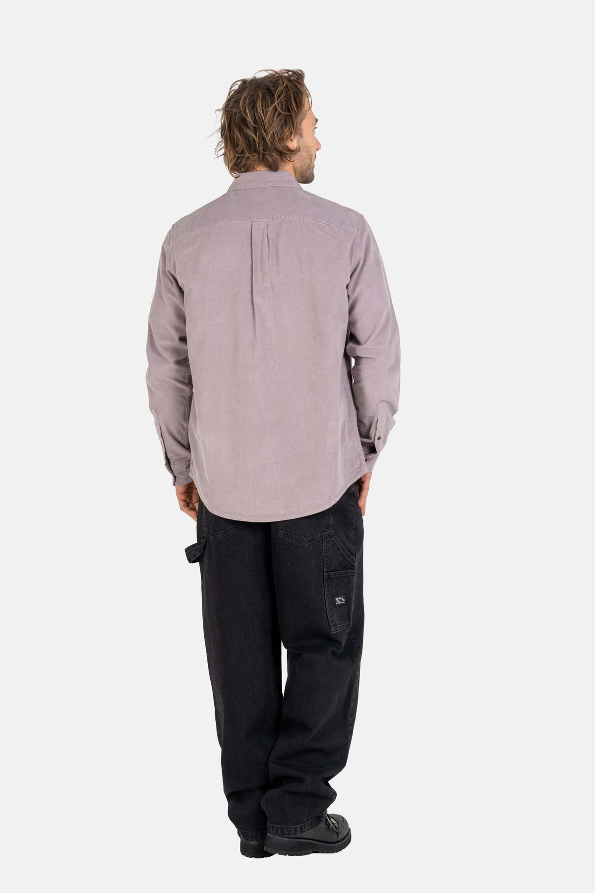 Dual Cord Shirt Grey Purple