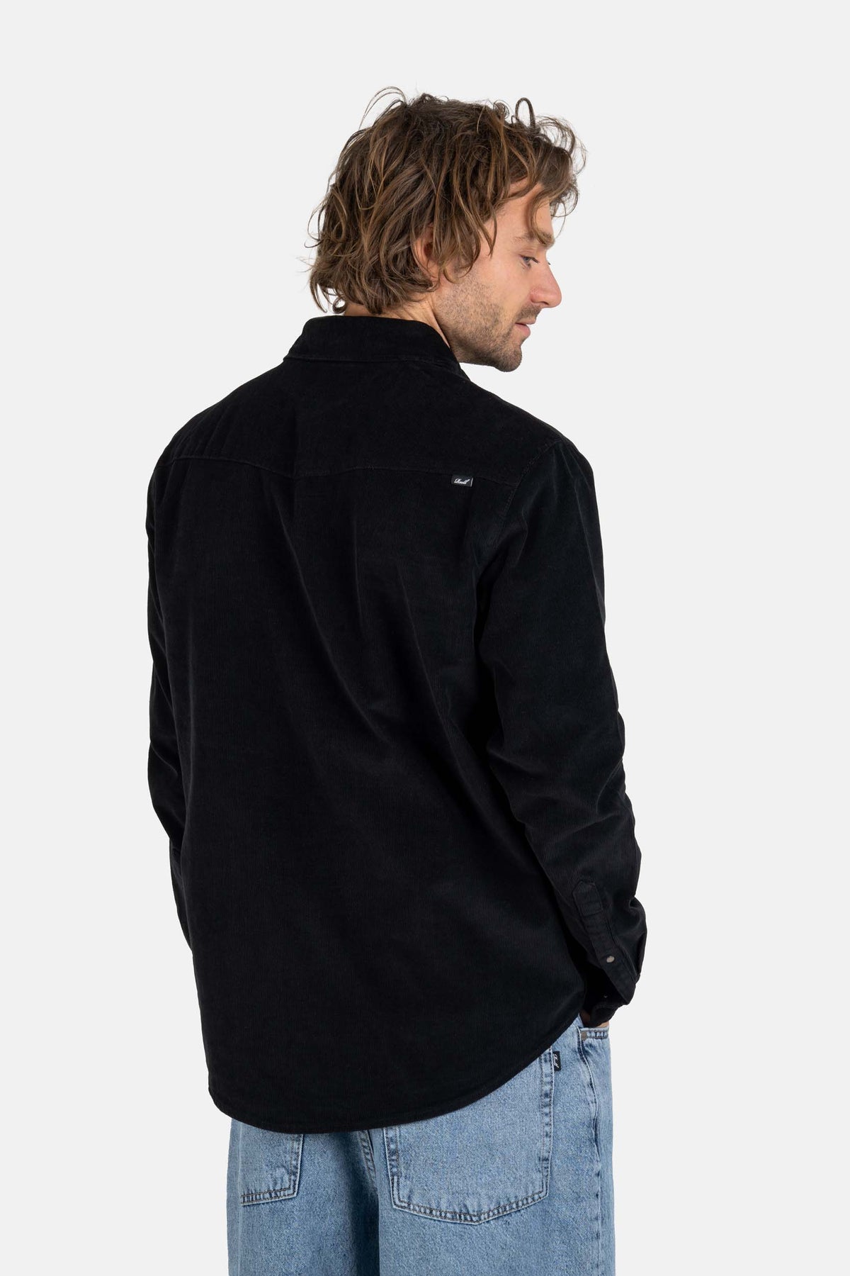 Western Cord Shirt Deep Black
