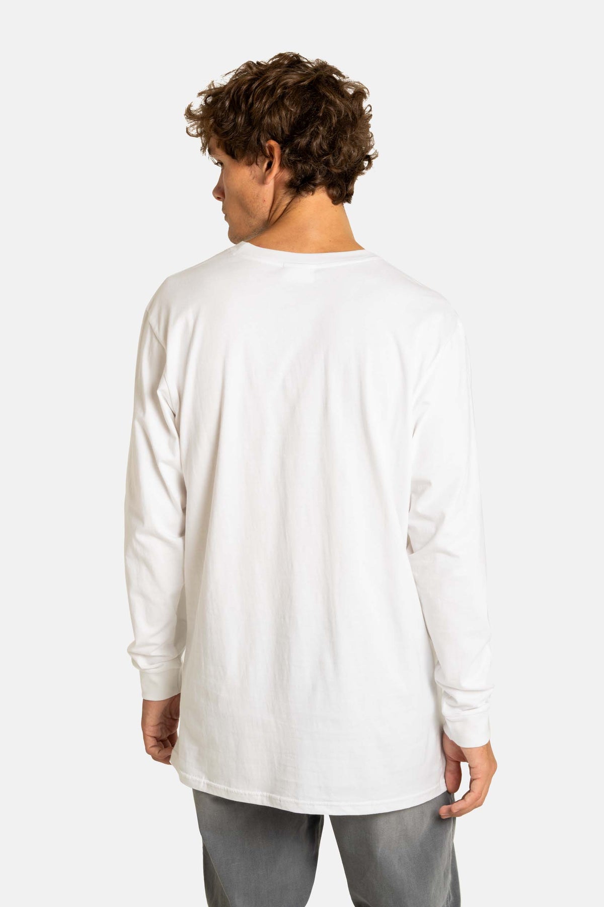 Staple Logo Longsleeve Snow White