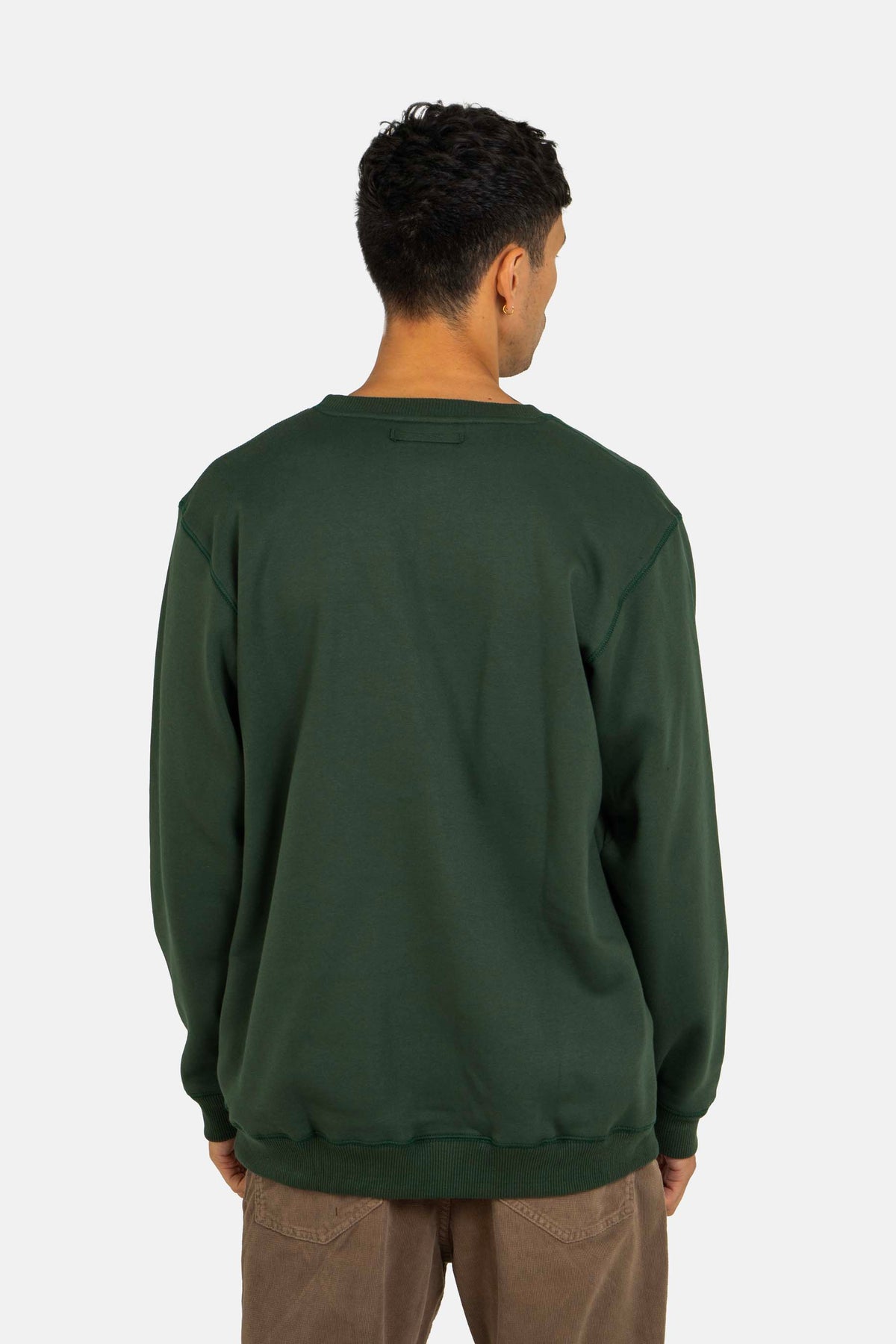 Staple Logo Crewneck Forest Green