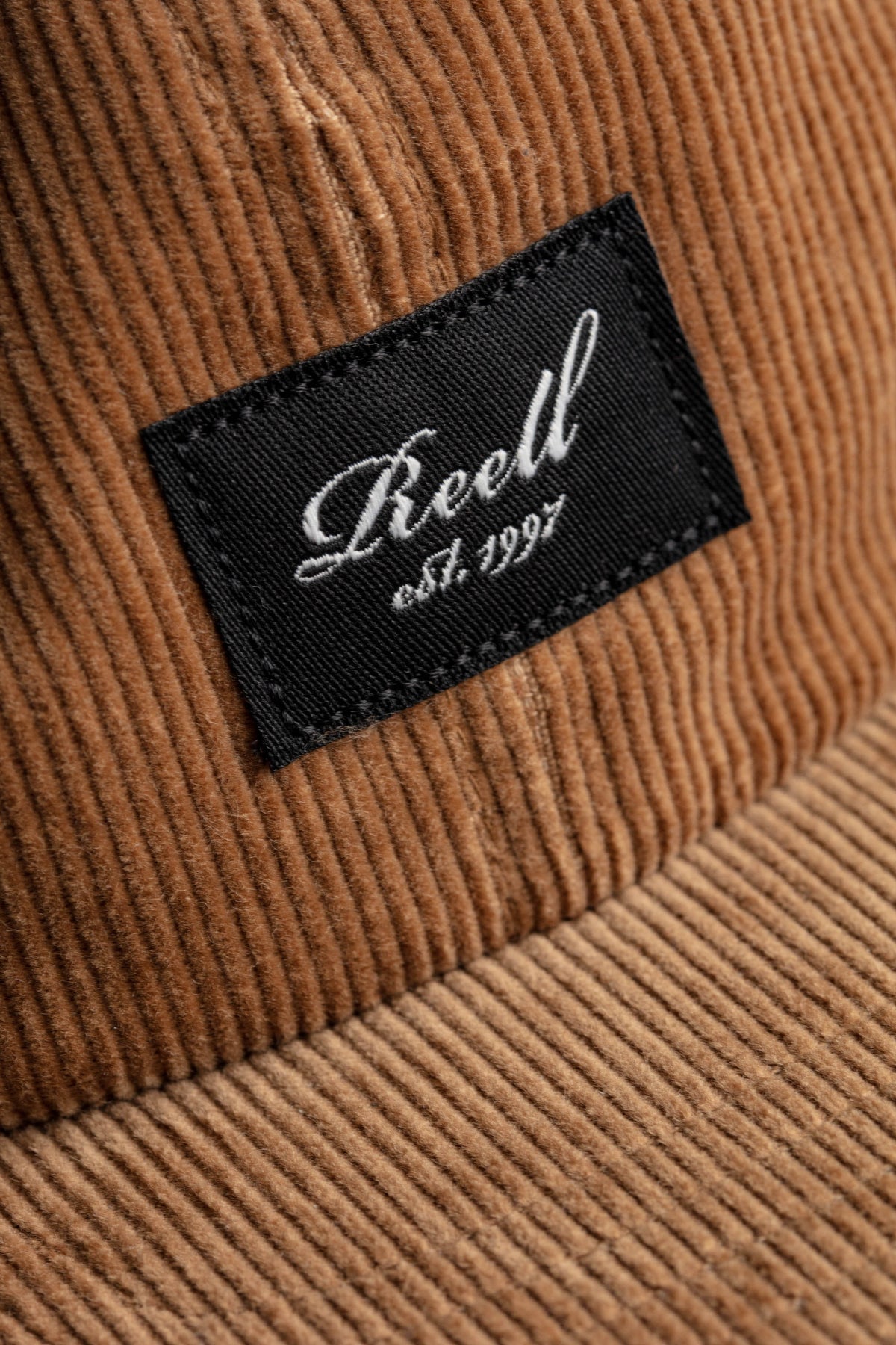 Flat 6-Panel Cap Copper Brown Cord