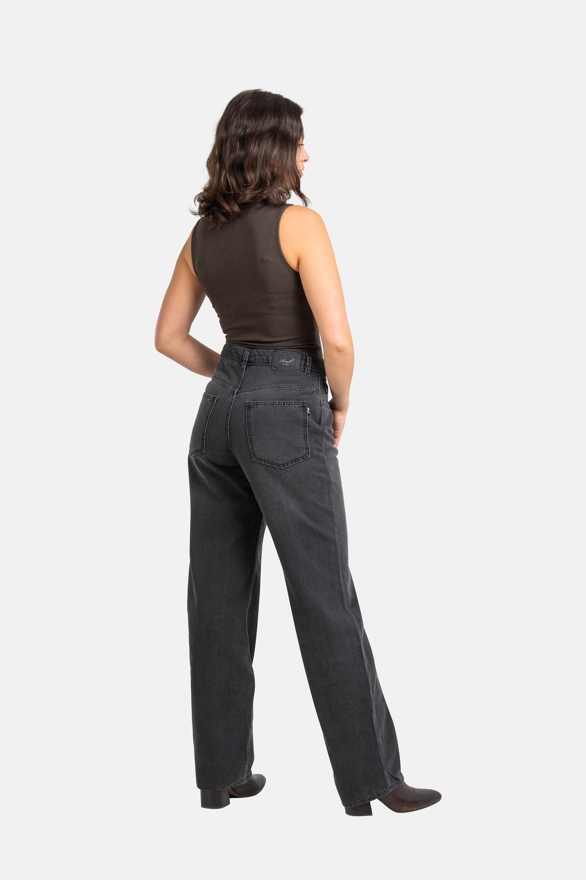Women Betty Baggy Dark Grey Stone