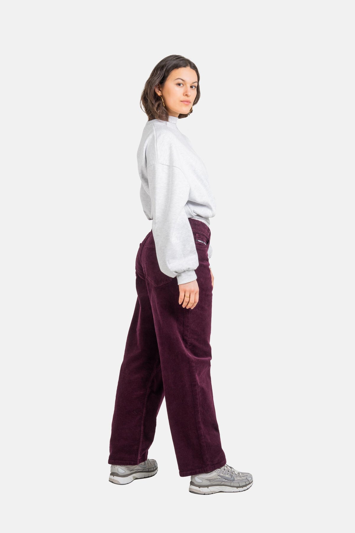 Women Chloé Baggy Burgundy Cord