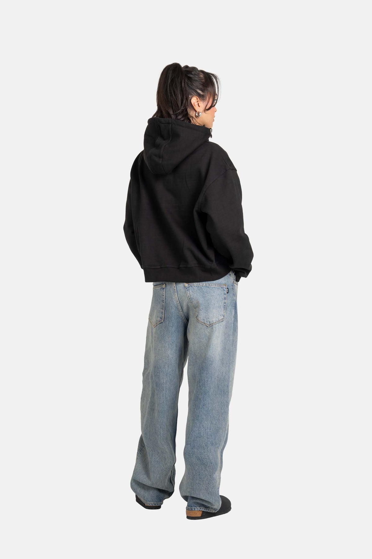 Women Chloé Baggy Faded Mid Blue