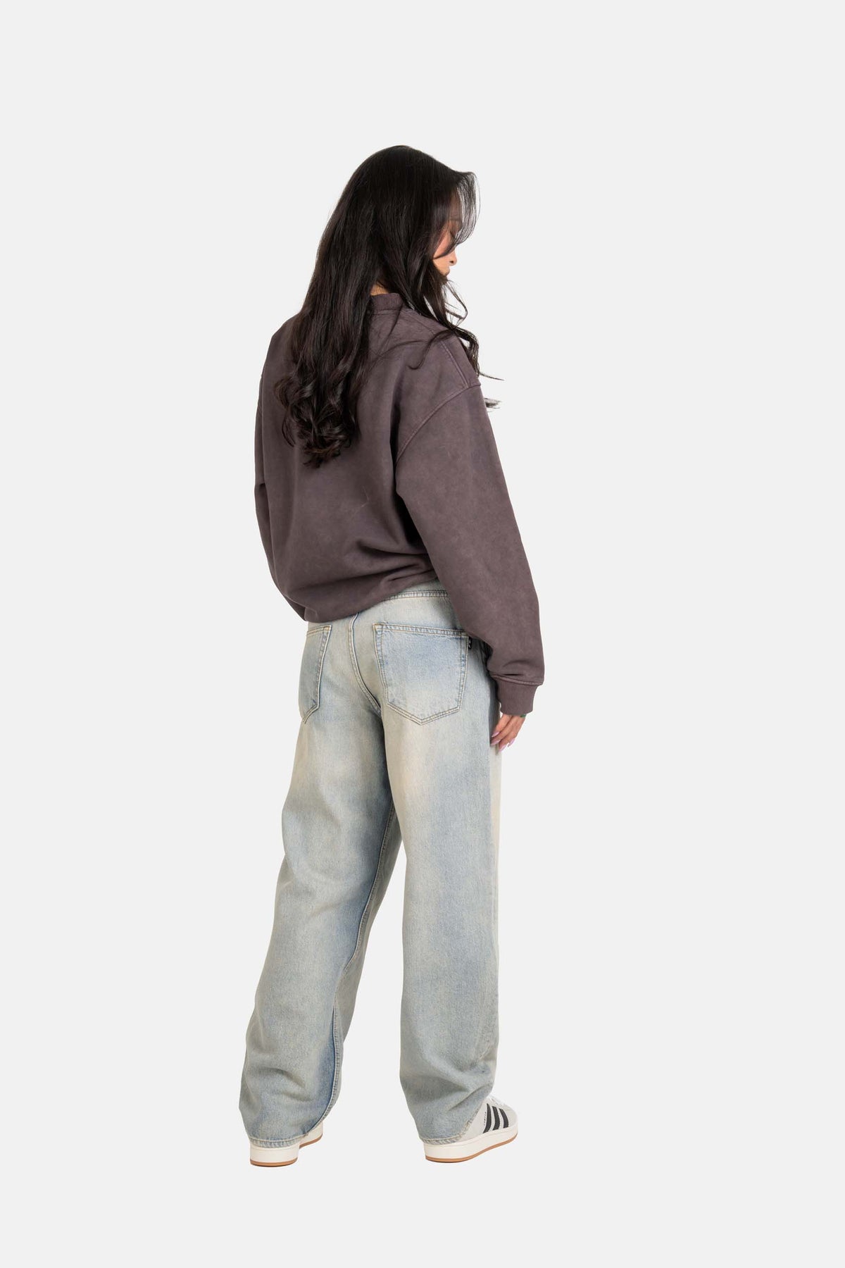 Women Crewneck Natural Stone Grey