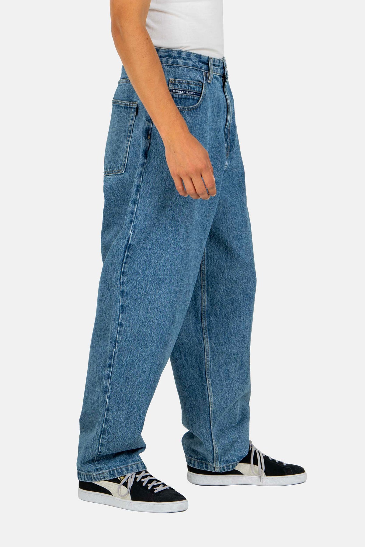 Organic Baggy Vintage Smoke Blue