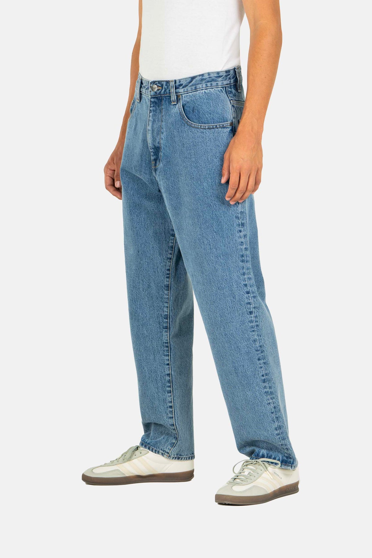 Organic Solid Vintage Smoke Blue