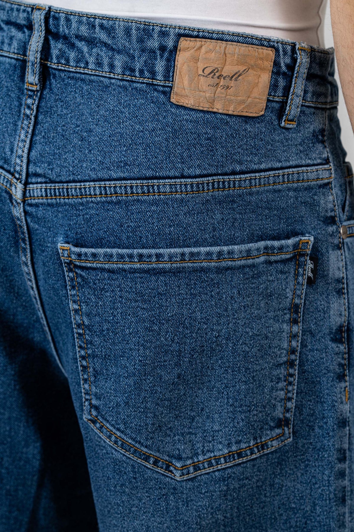 Solid Short Retro Mid Blue