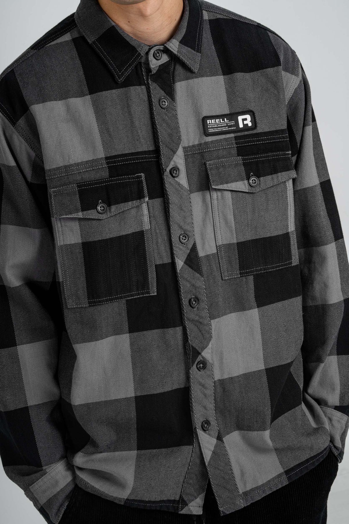 Freeman Shirt Check Black/Grey