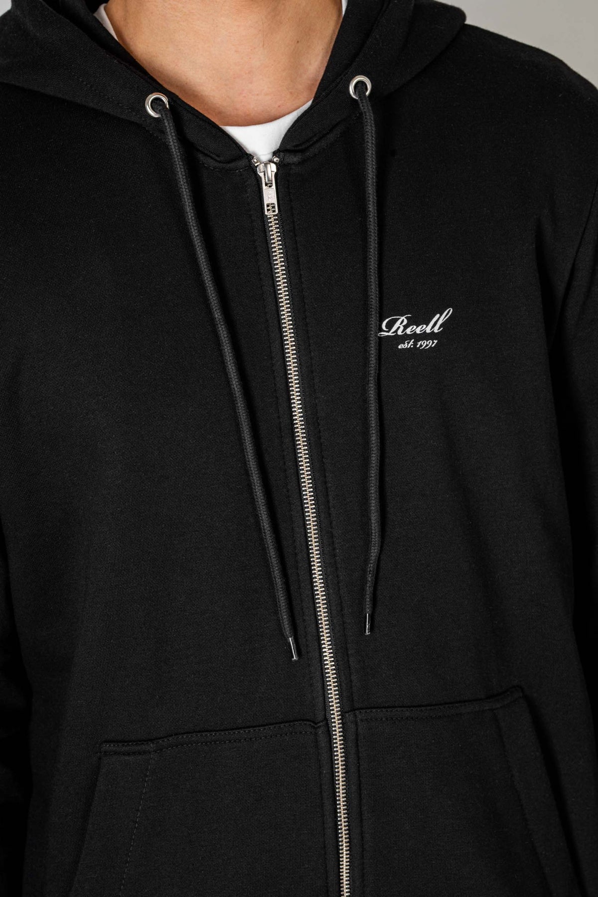 Staple Terry Zip Hoodie Deep Black