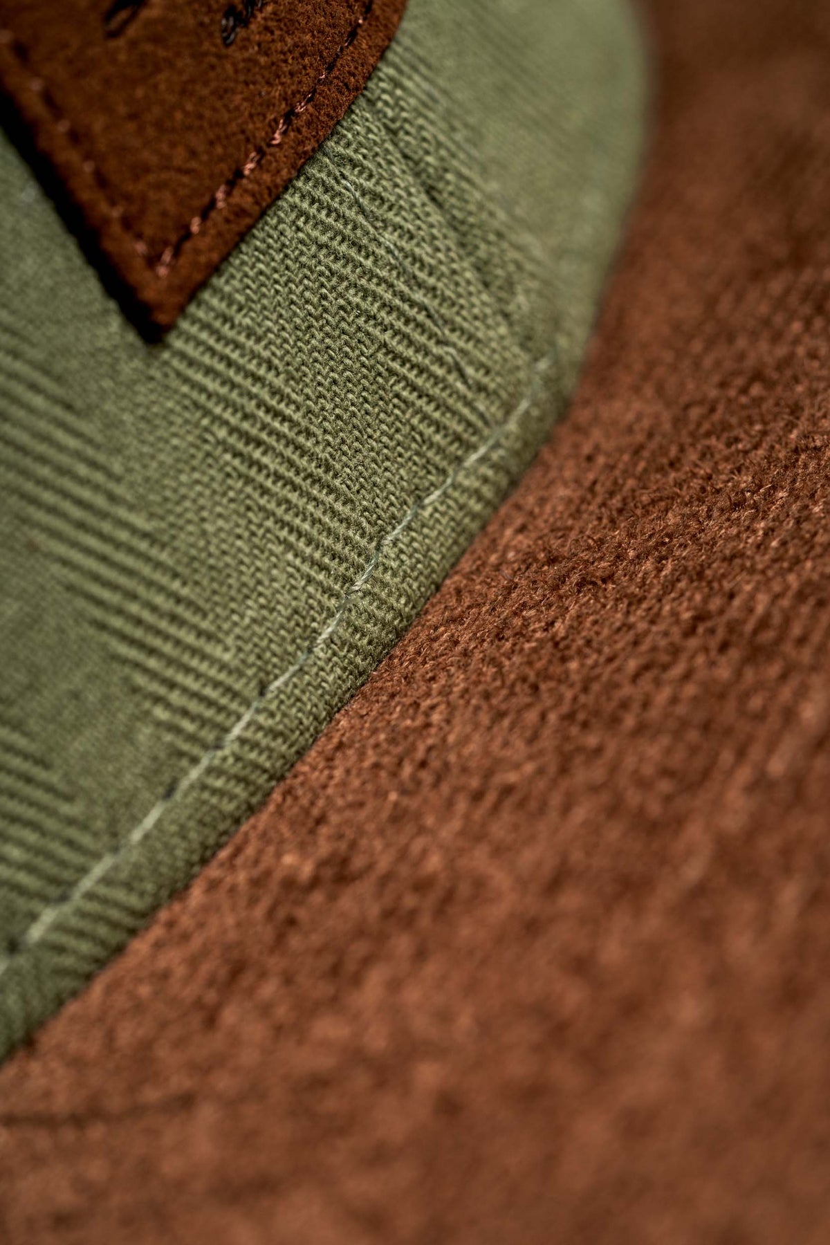 Suede Cap Seagrass Herringbone
