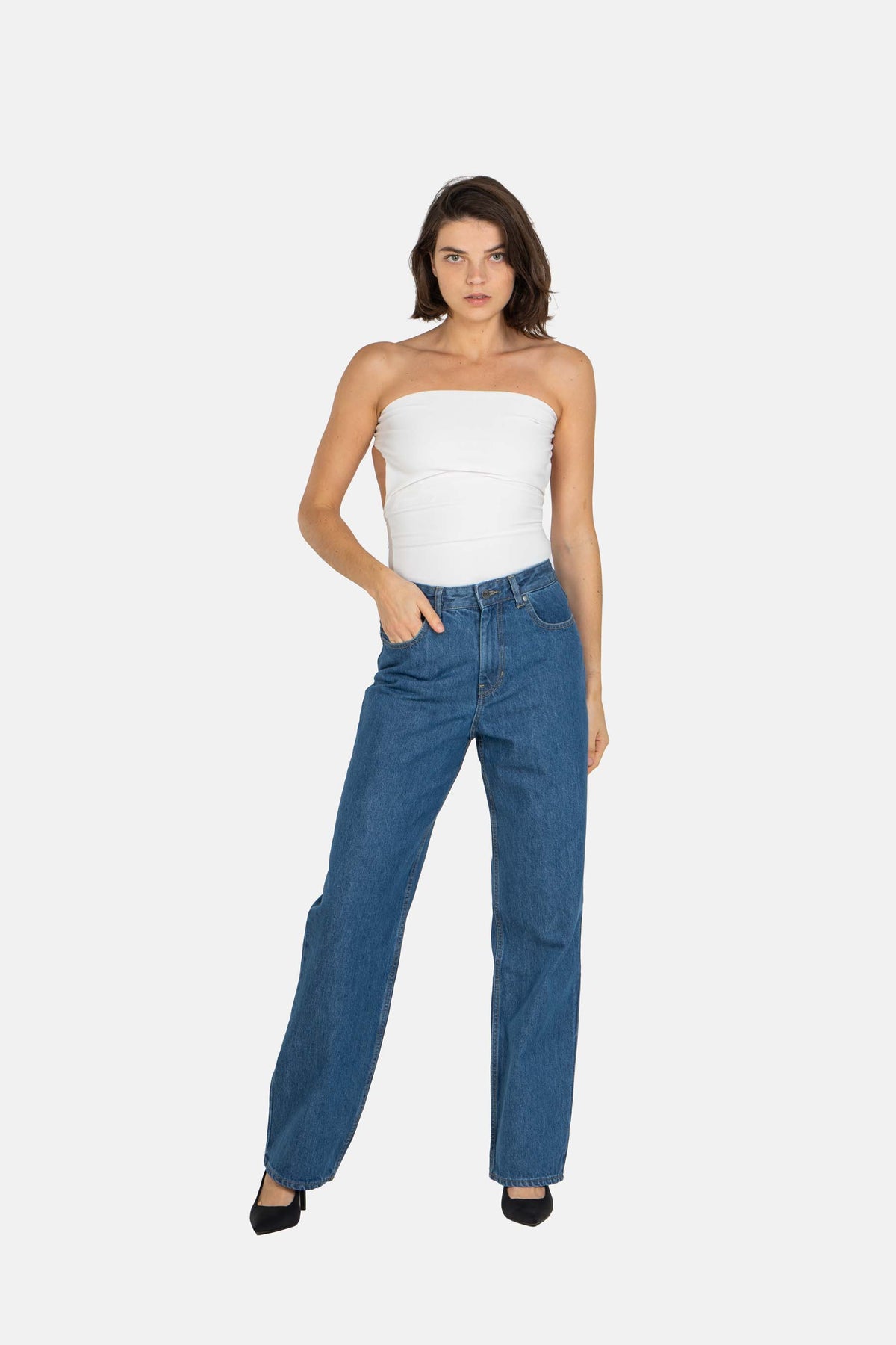 Women Betty Baggy Origin Mid Blue