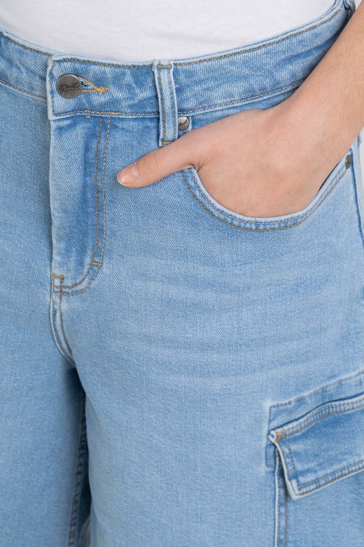 Women Olivia Short Light Blue Stone