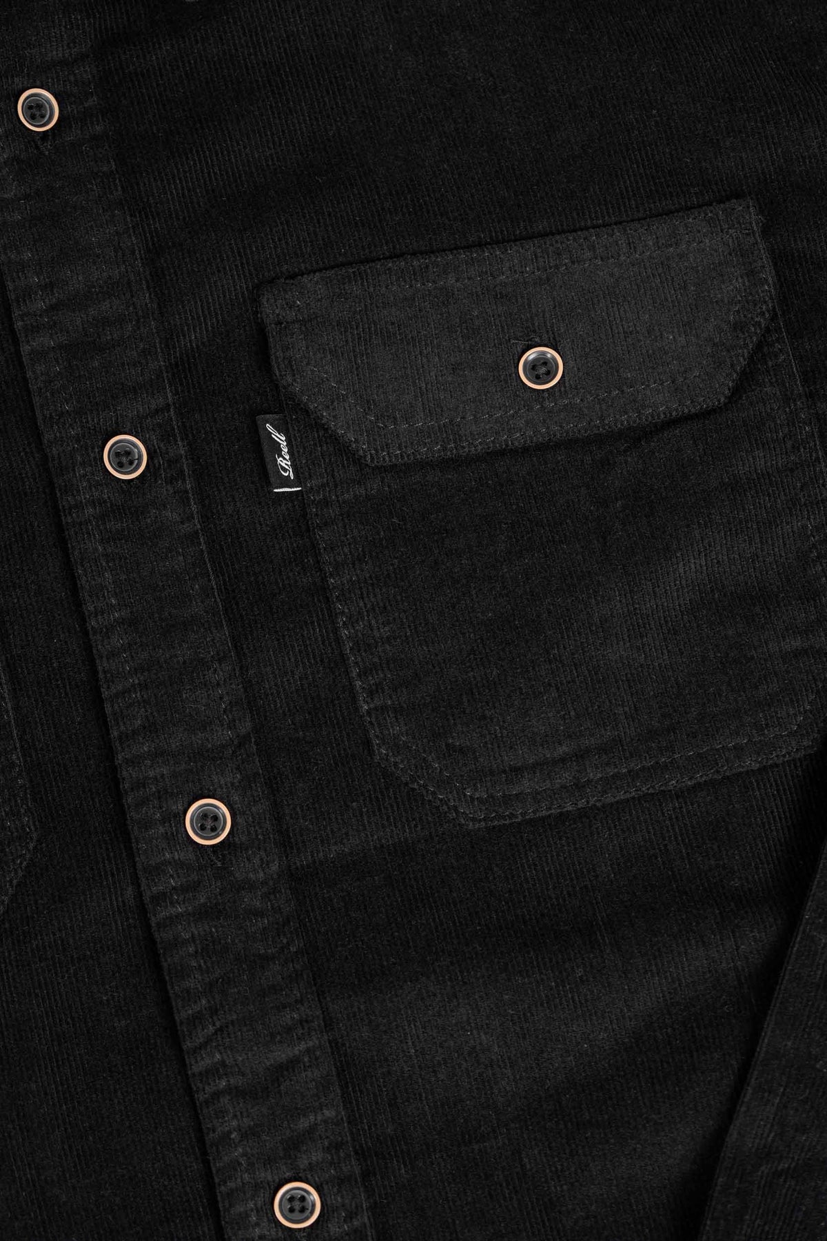 Dual Cord Shirt Deep Black